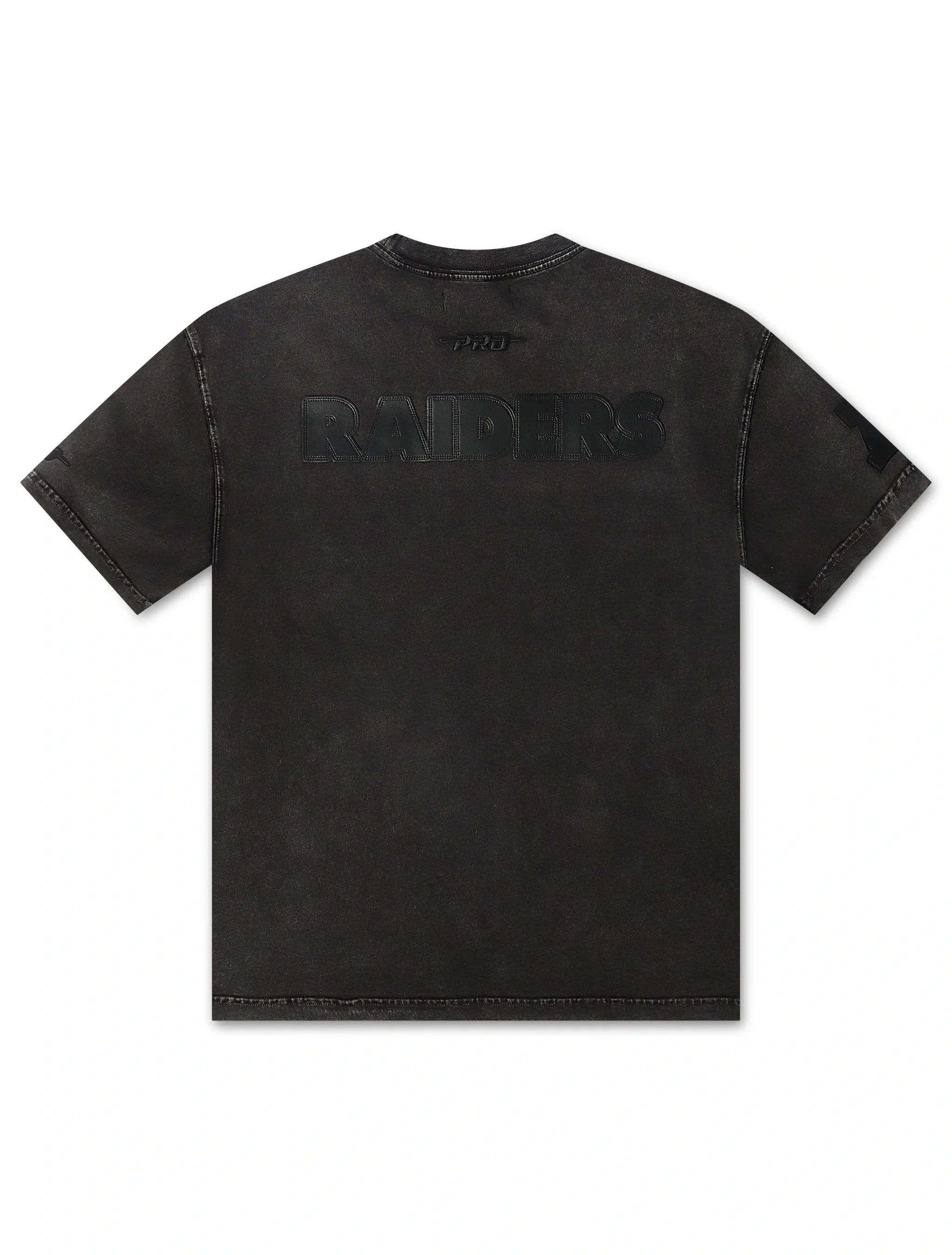 Pro Standard Raiders All-Over Logo Tee - Washed Black by Denim Exchange