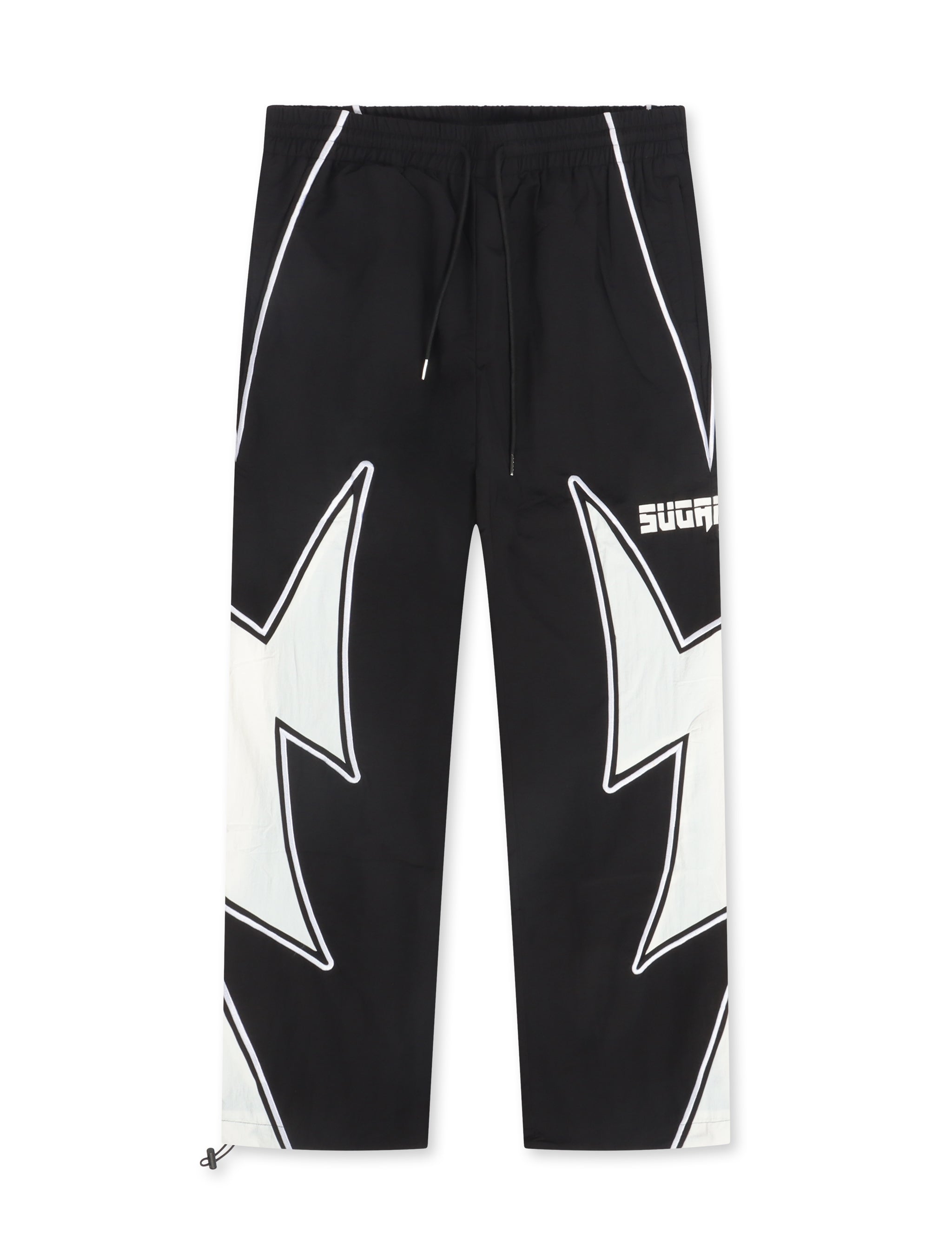 Sugarhill Bolt Windbreaker Pants - Black by Denim Exchange