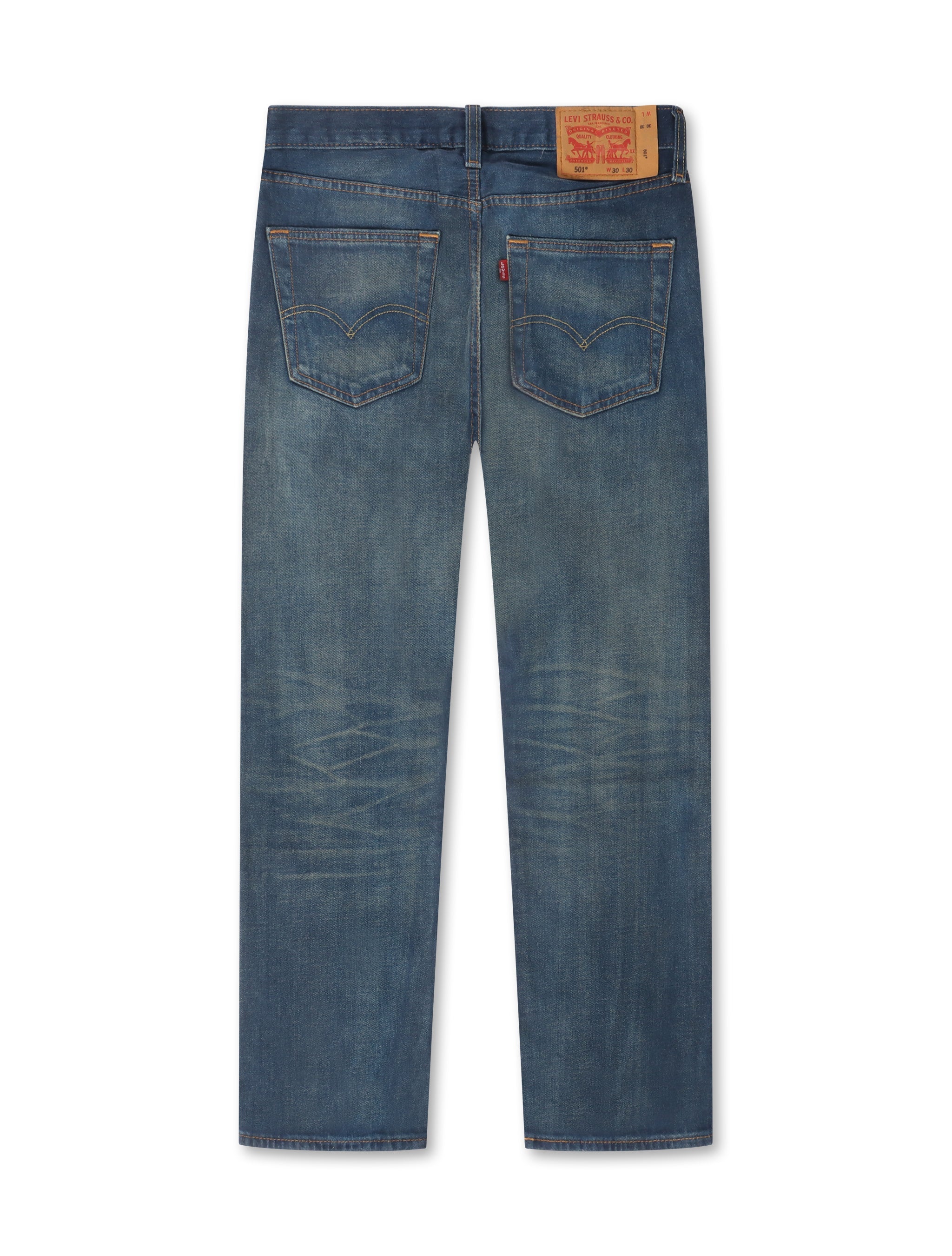 Levis 501™ Original Fit Straight Denim Jeans - Colombus by Denim Exchange