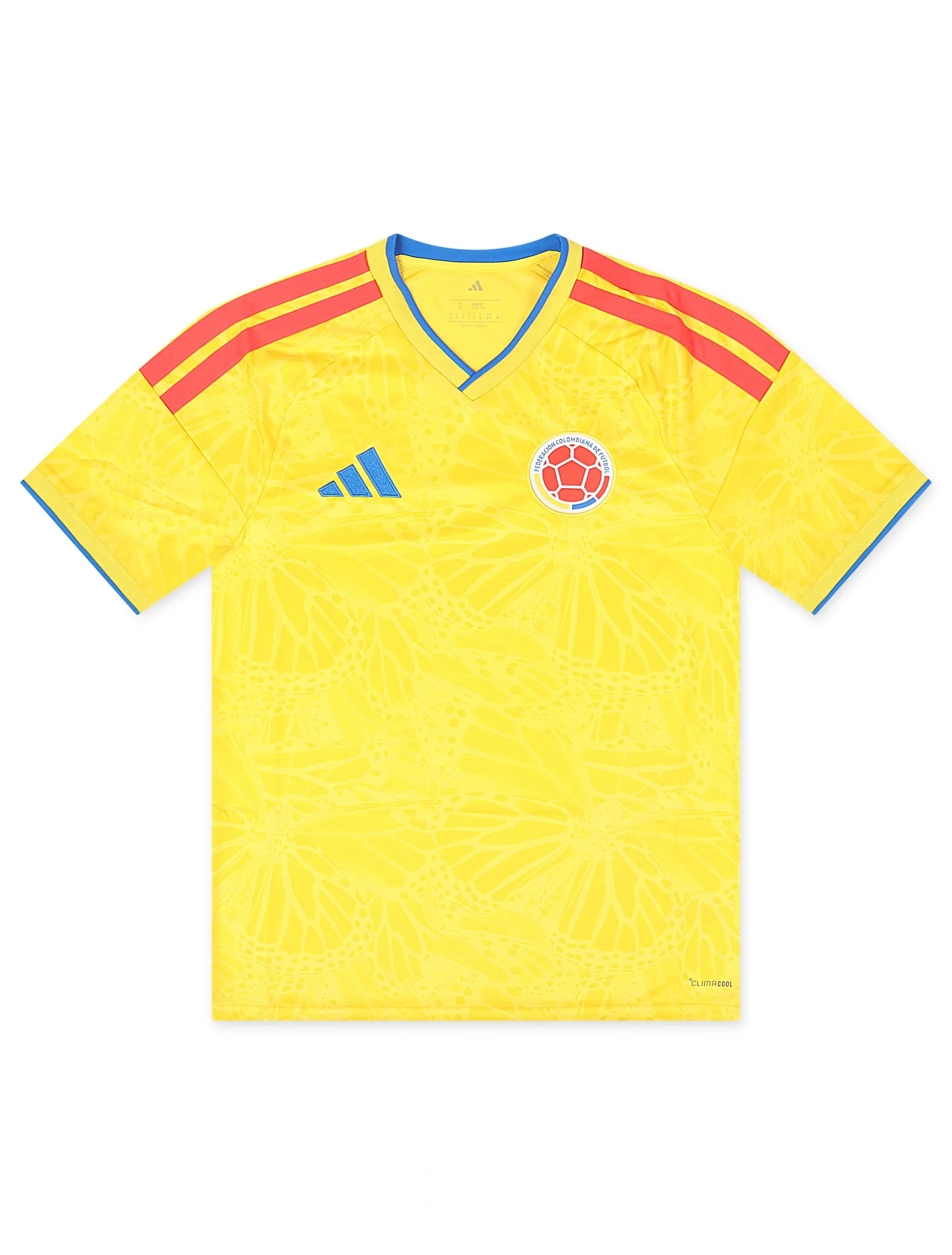 Adidas Colombia 26 Home Jersey - Impact Yellow by Denim Exchange