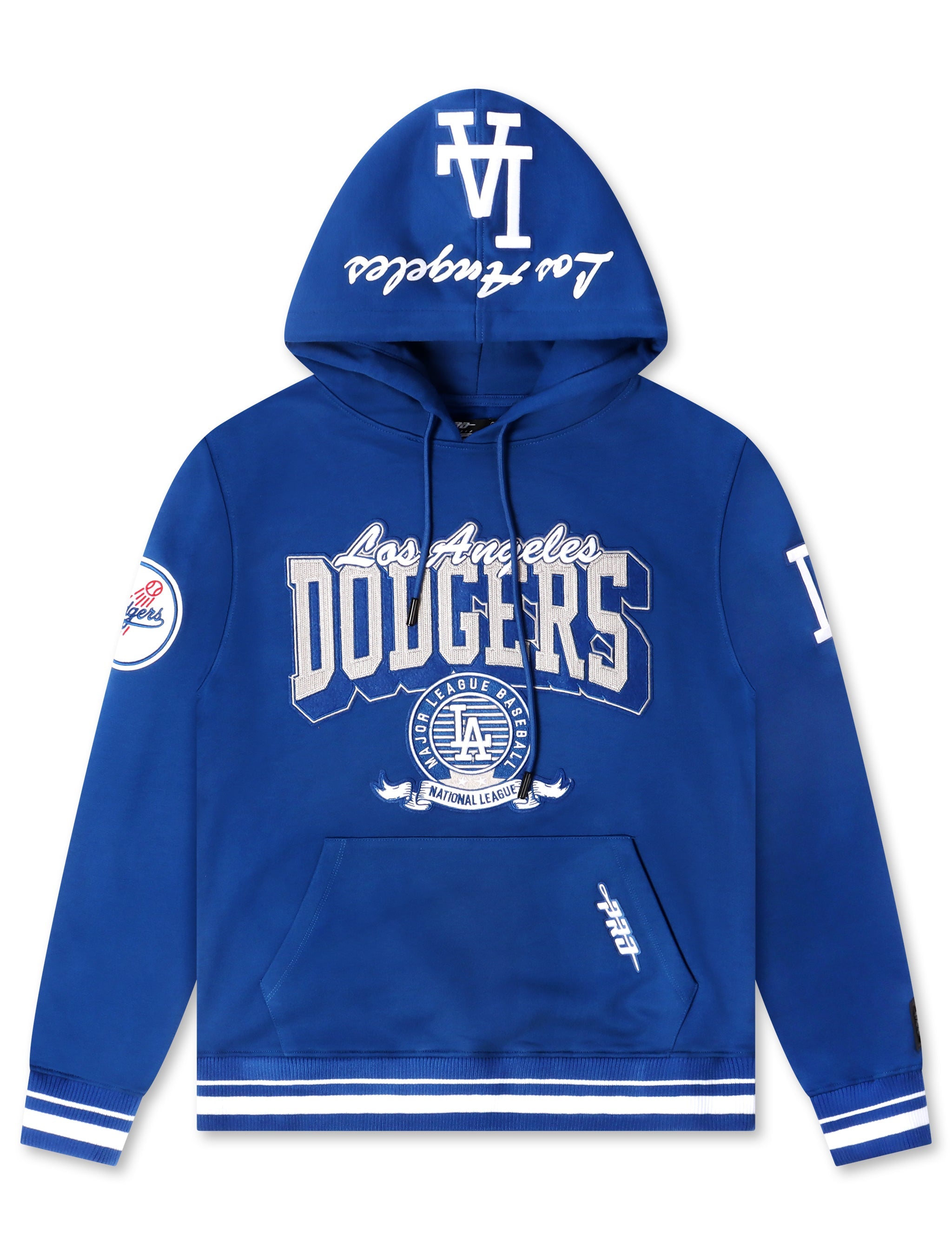 Pro Standard LA Dodgers Team Badge Hoodie - Blue by Denim Exchange