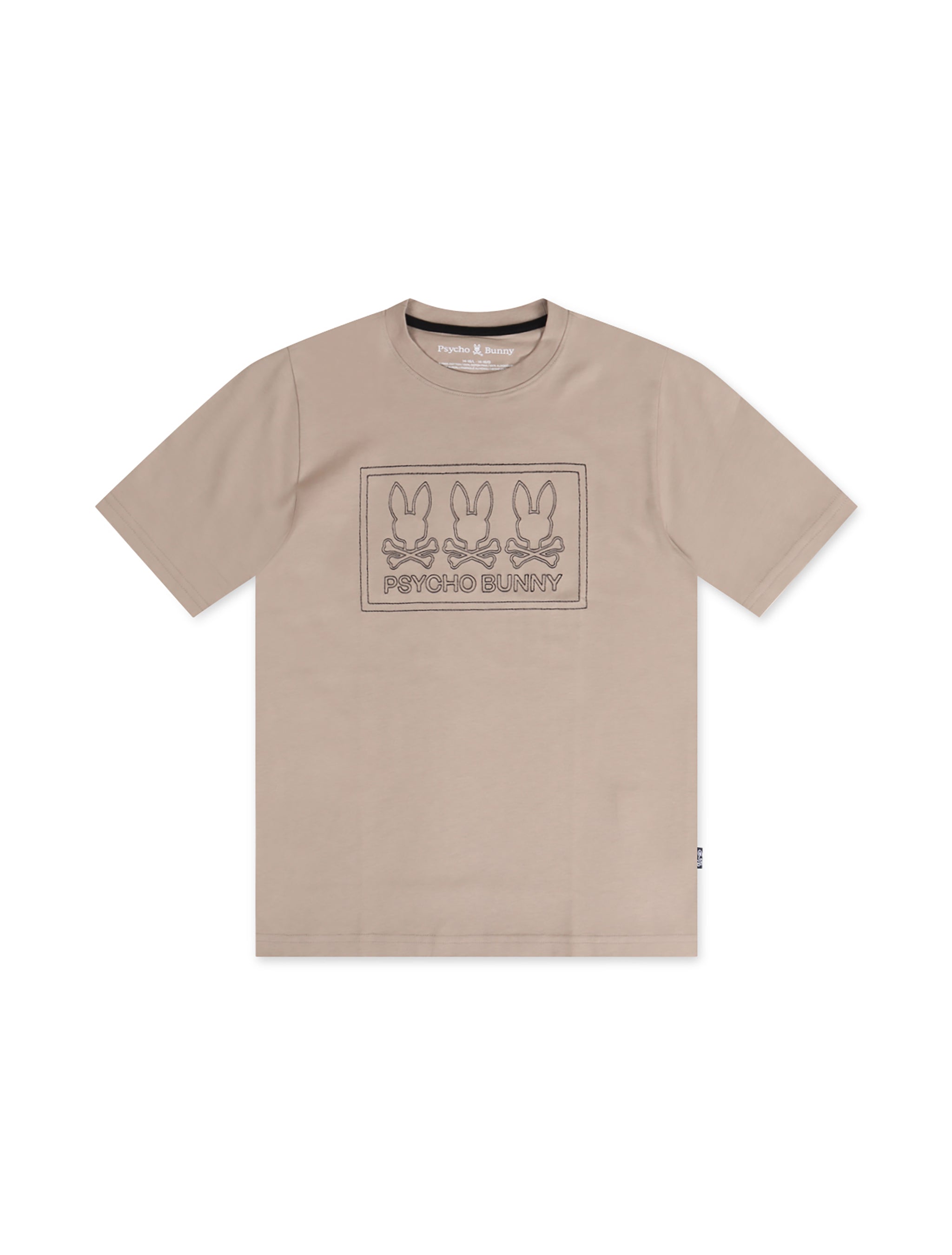 Psycho Bunny Kids Tacoma Graphic Tee - Stone by Denim Exchange
