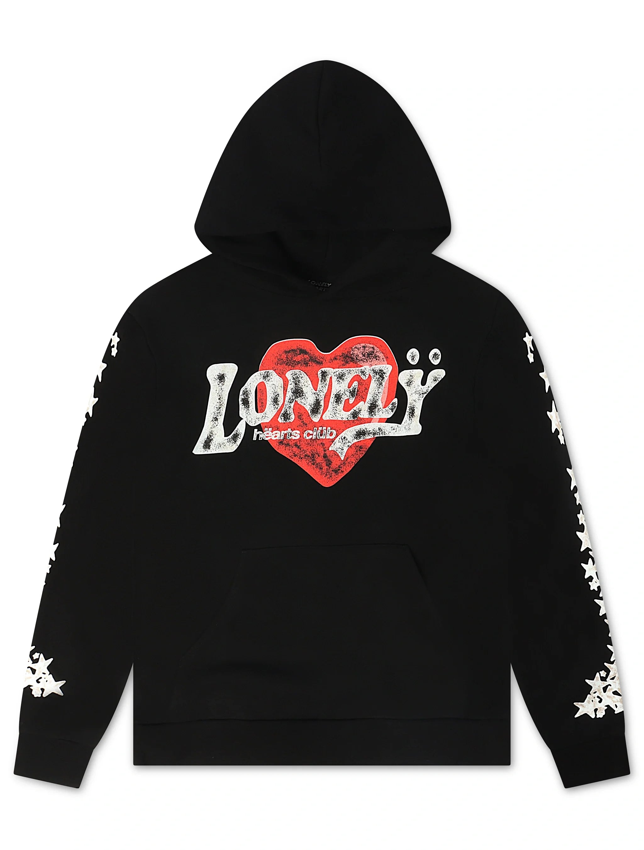 Lonely Hearts Love Me Forever Hoodie - Black by Denim Exchange