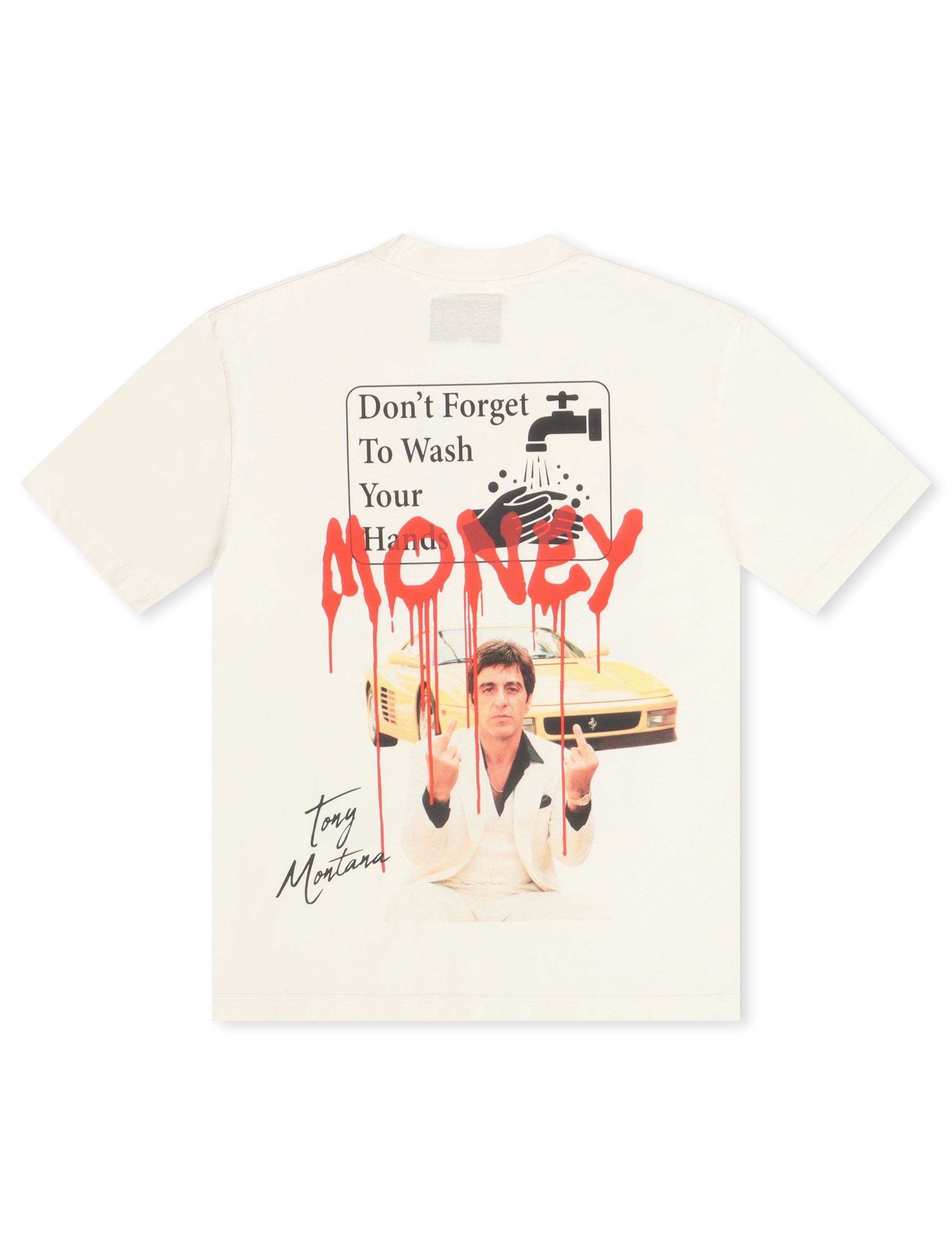 Rich Dead Idols Money Tee - White by Denim Exchange