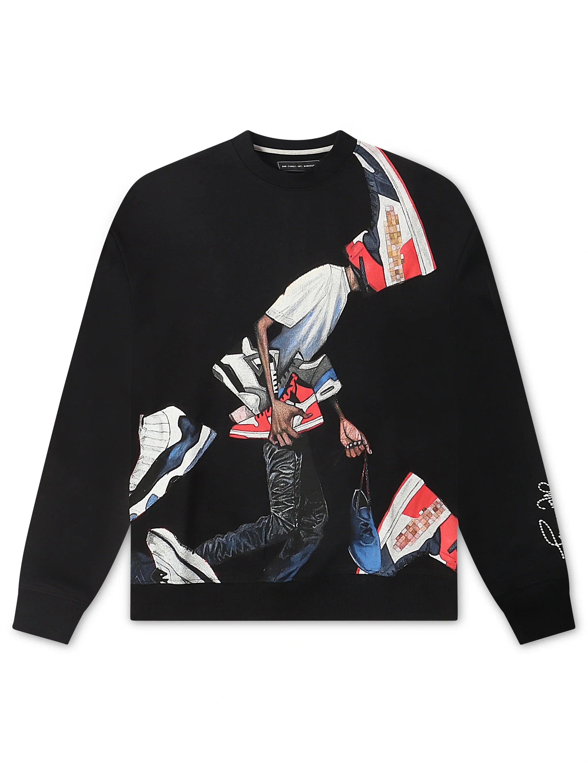 GFA Manassehy Sole Power Sweatshirt - Black by Denim Exchange