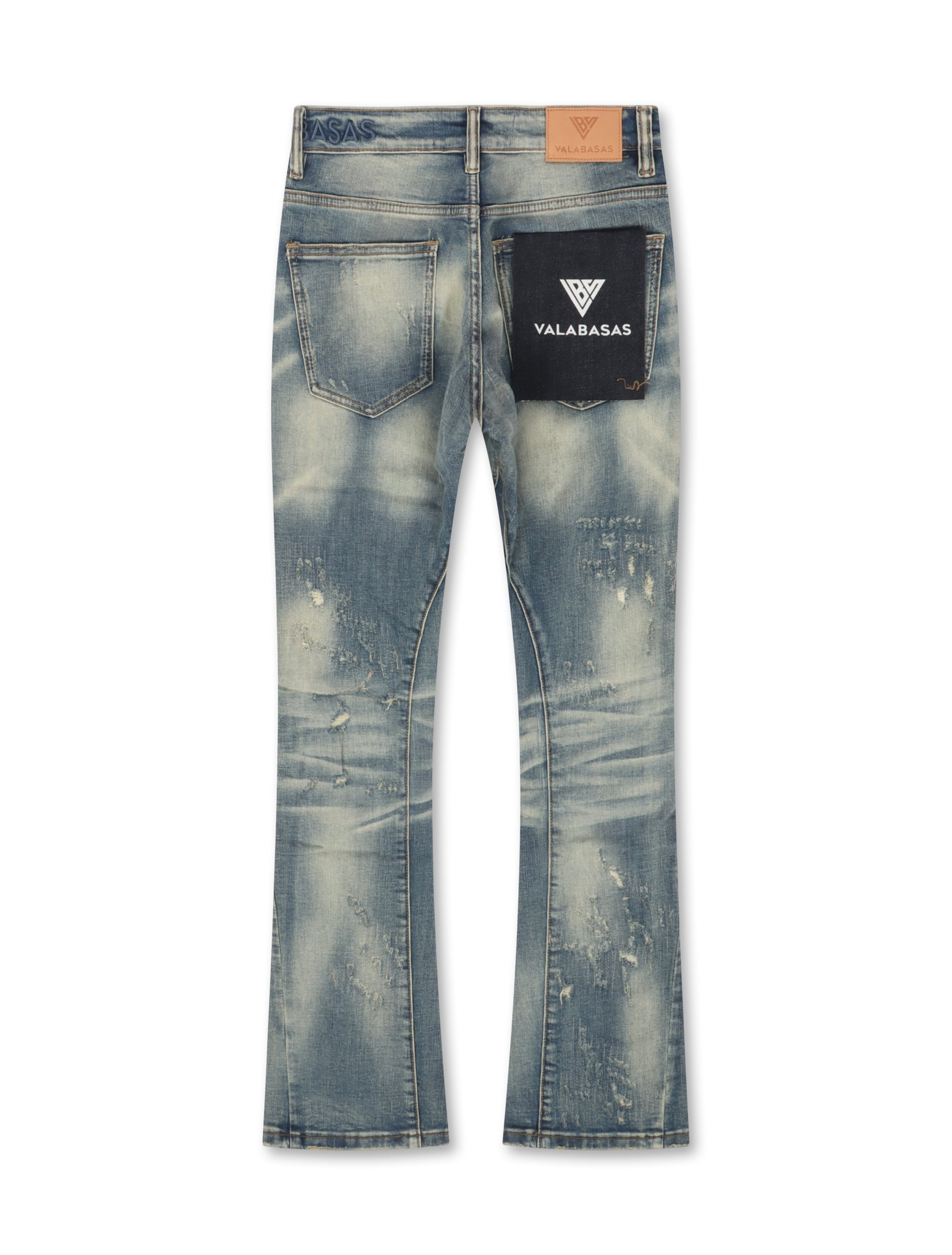 Valabasas Hibet Stacked Jeans - Vintage Blue by Denim Exchange