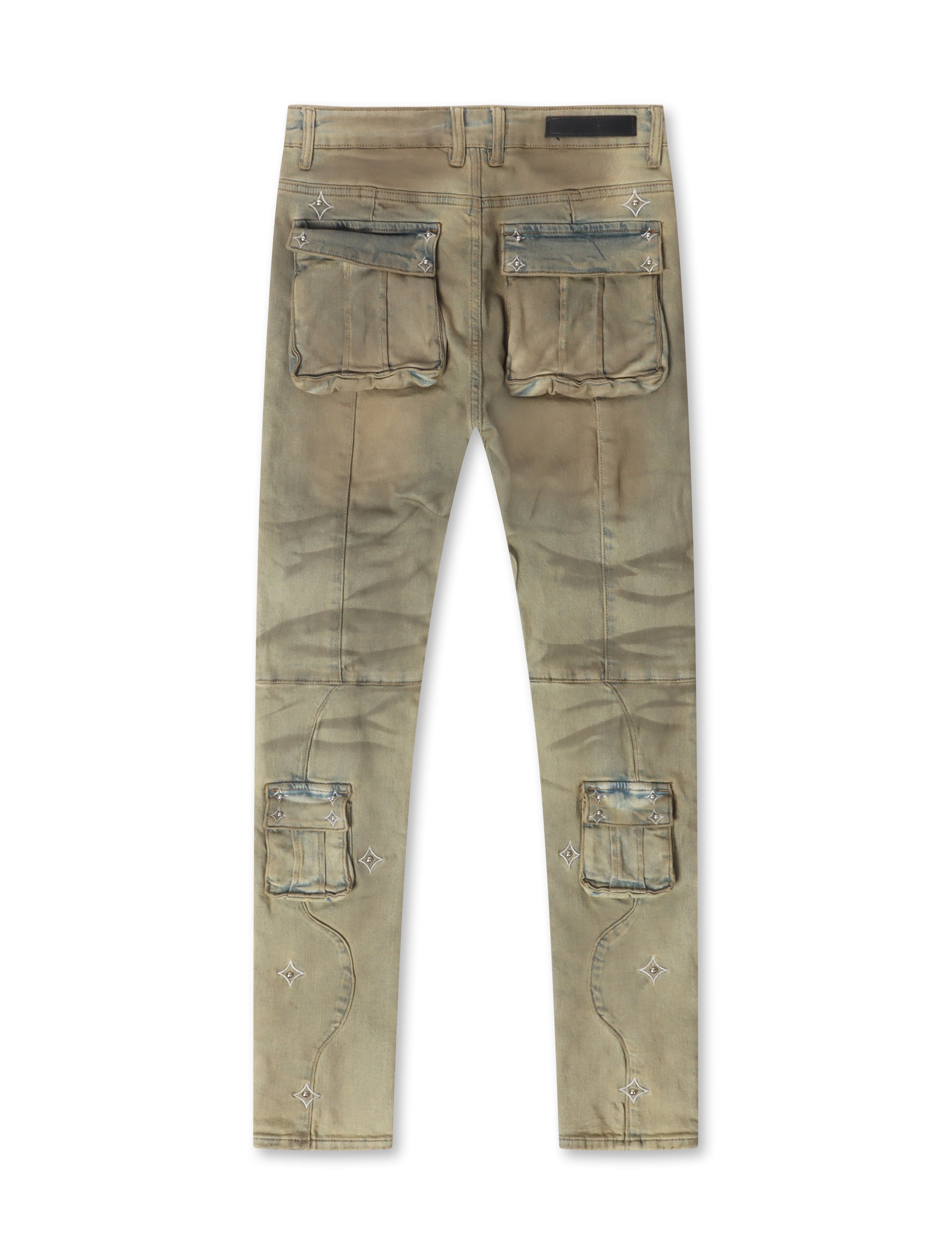 Embellish Canus Cargo Denim - Sand Wash by Denim Exchange