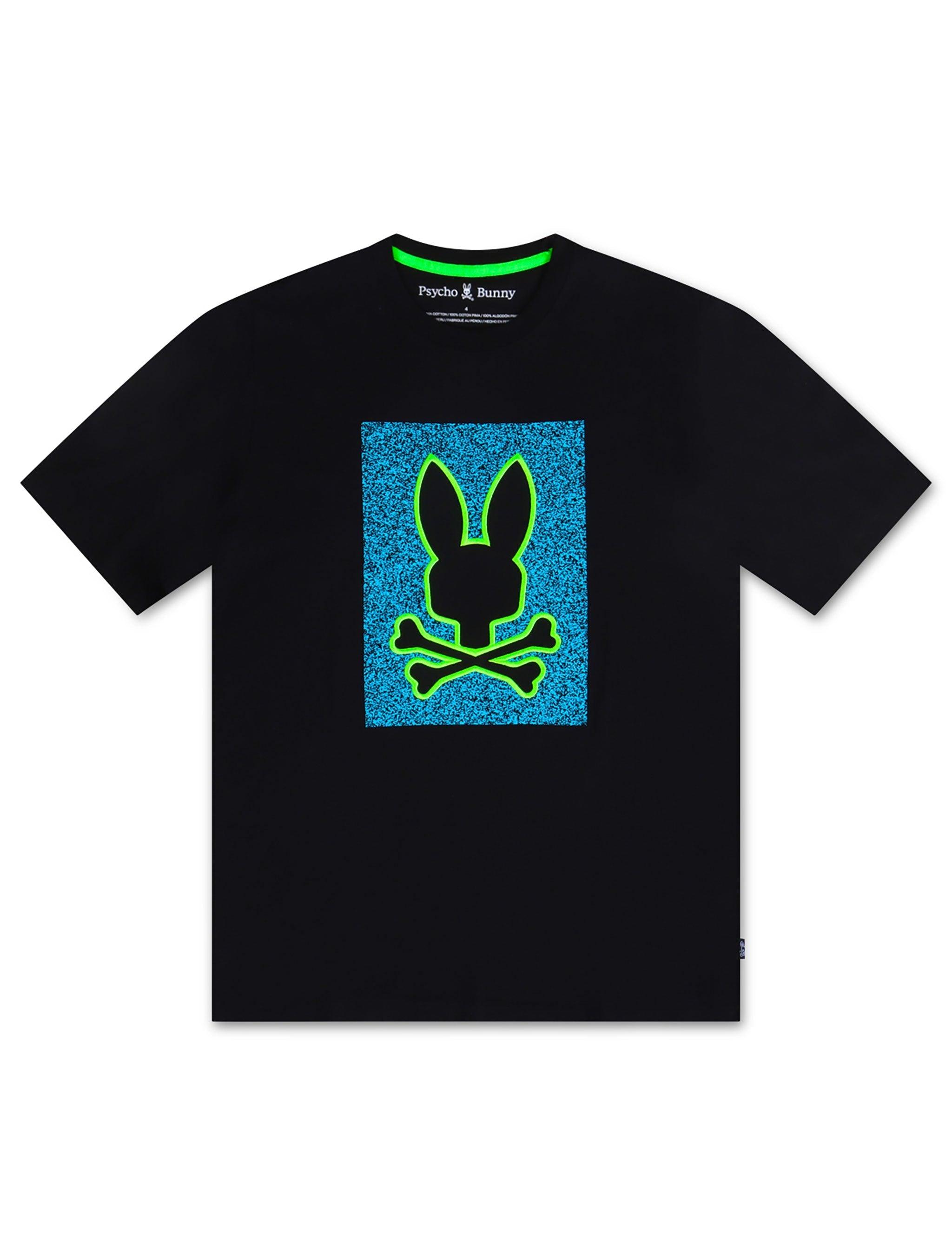 Psycho Bunny Livingston Graphic Tee - Black by Denim Exchange