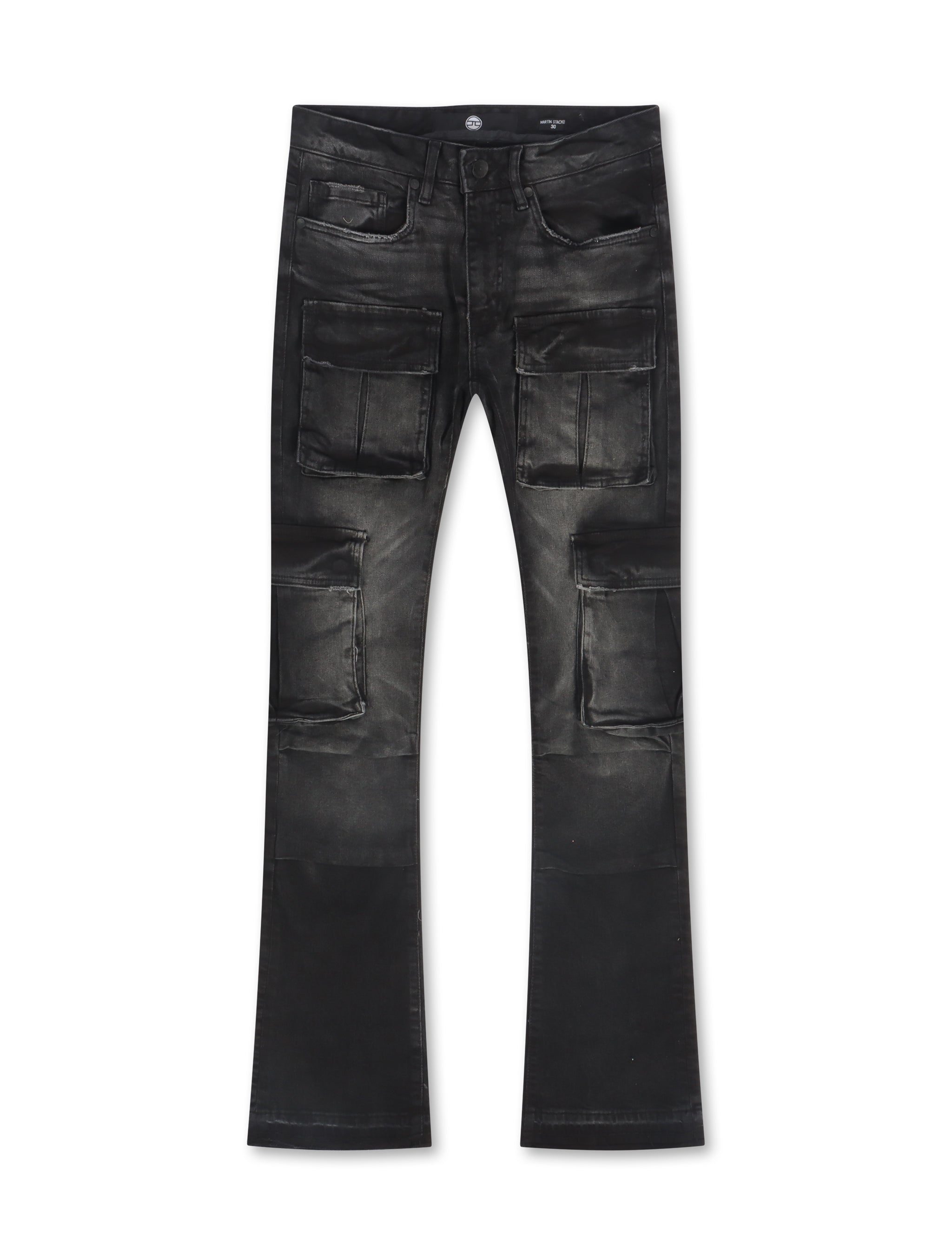 Jordan Craig Cargo Stacked Jean - Black by Denim Exchange