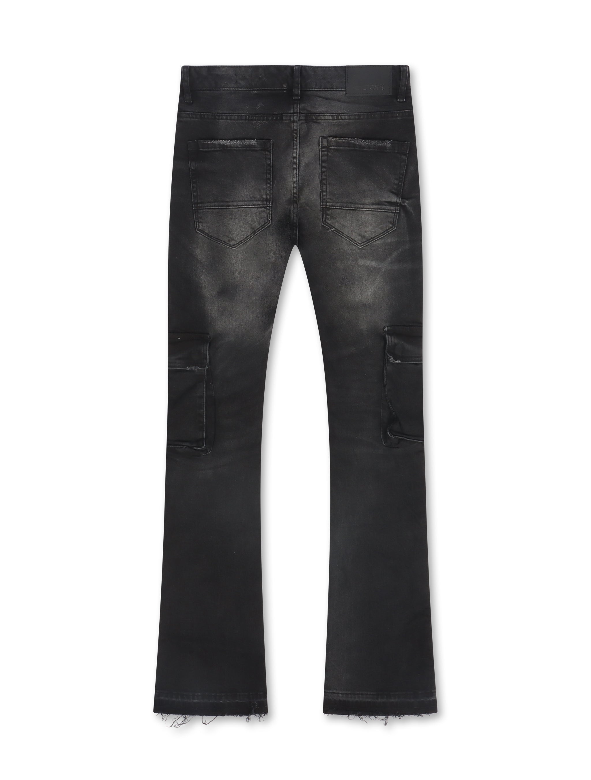 Jordan Craig Cargo Stacked Jean - Black by Denim Exchange