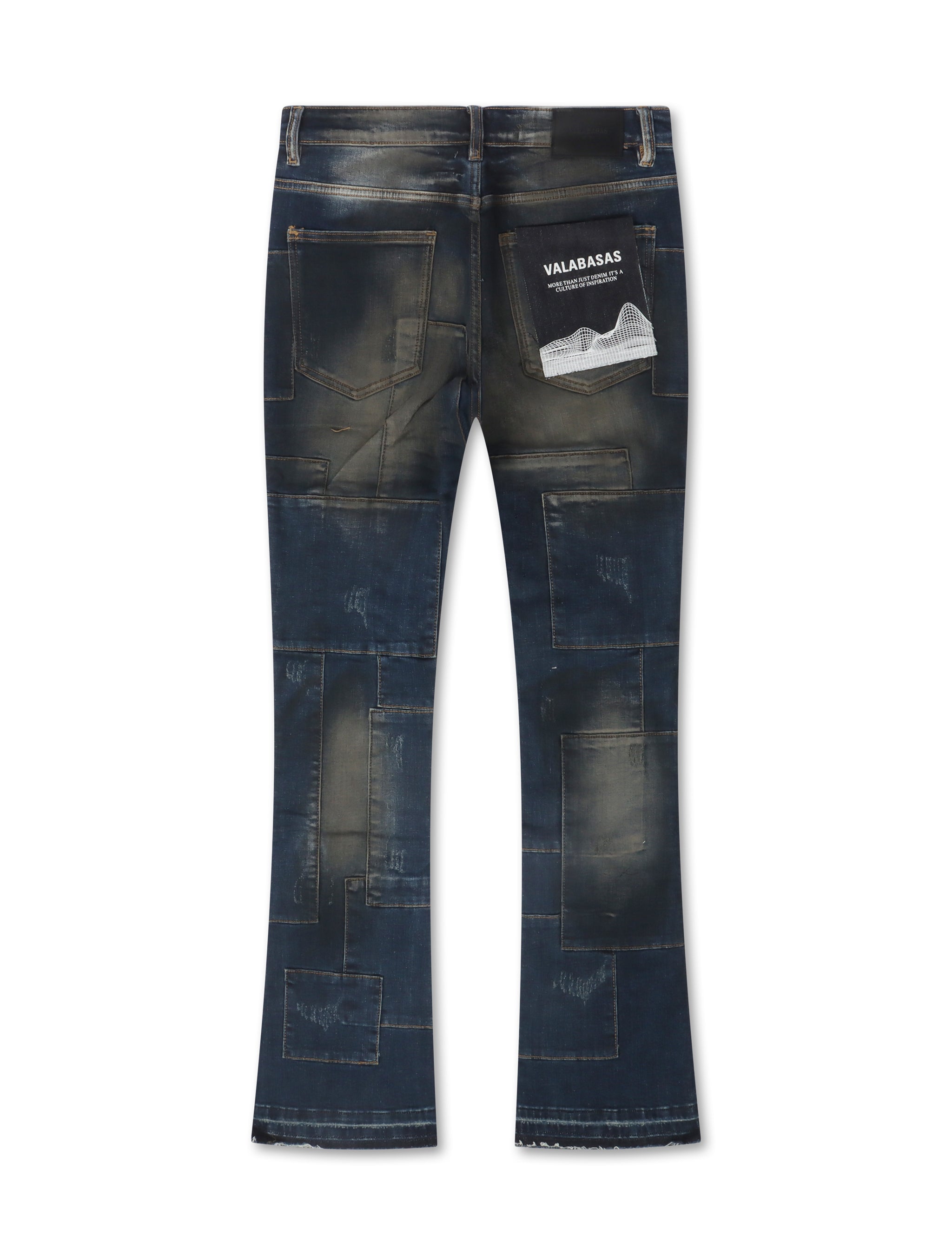 Valabasas Bricks Stacked Denim - Dirty Blue by Denim Exchange