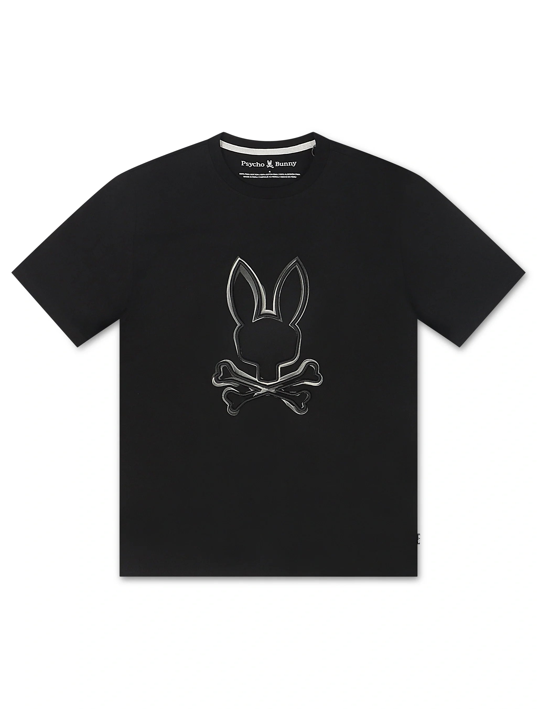 Psycho Bunny Vincent Graphic Tee - Black by Denim Exchange