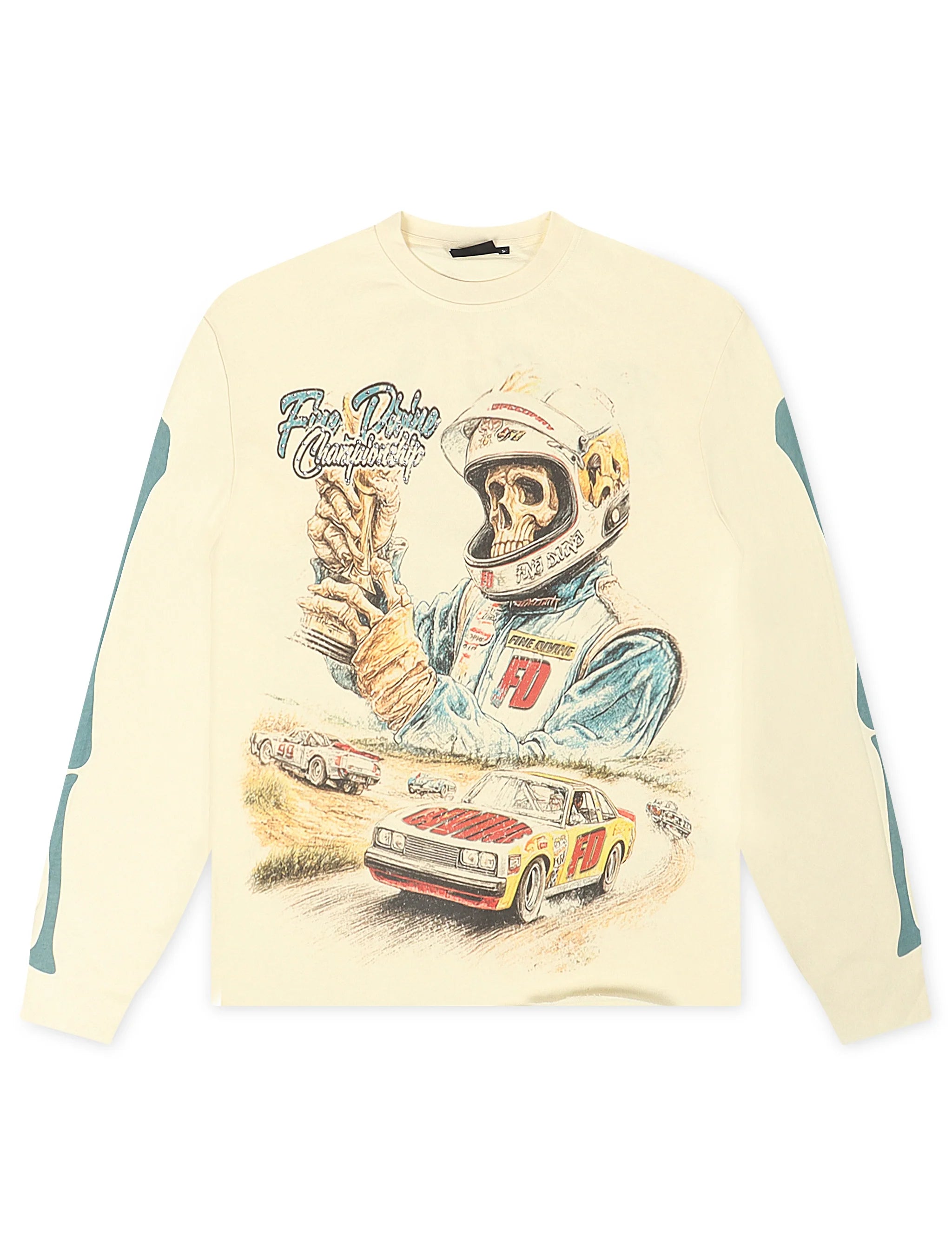 Fine Divine Racing Champ Long Sleeve - Cream by Denim Exchange