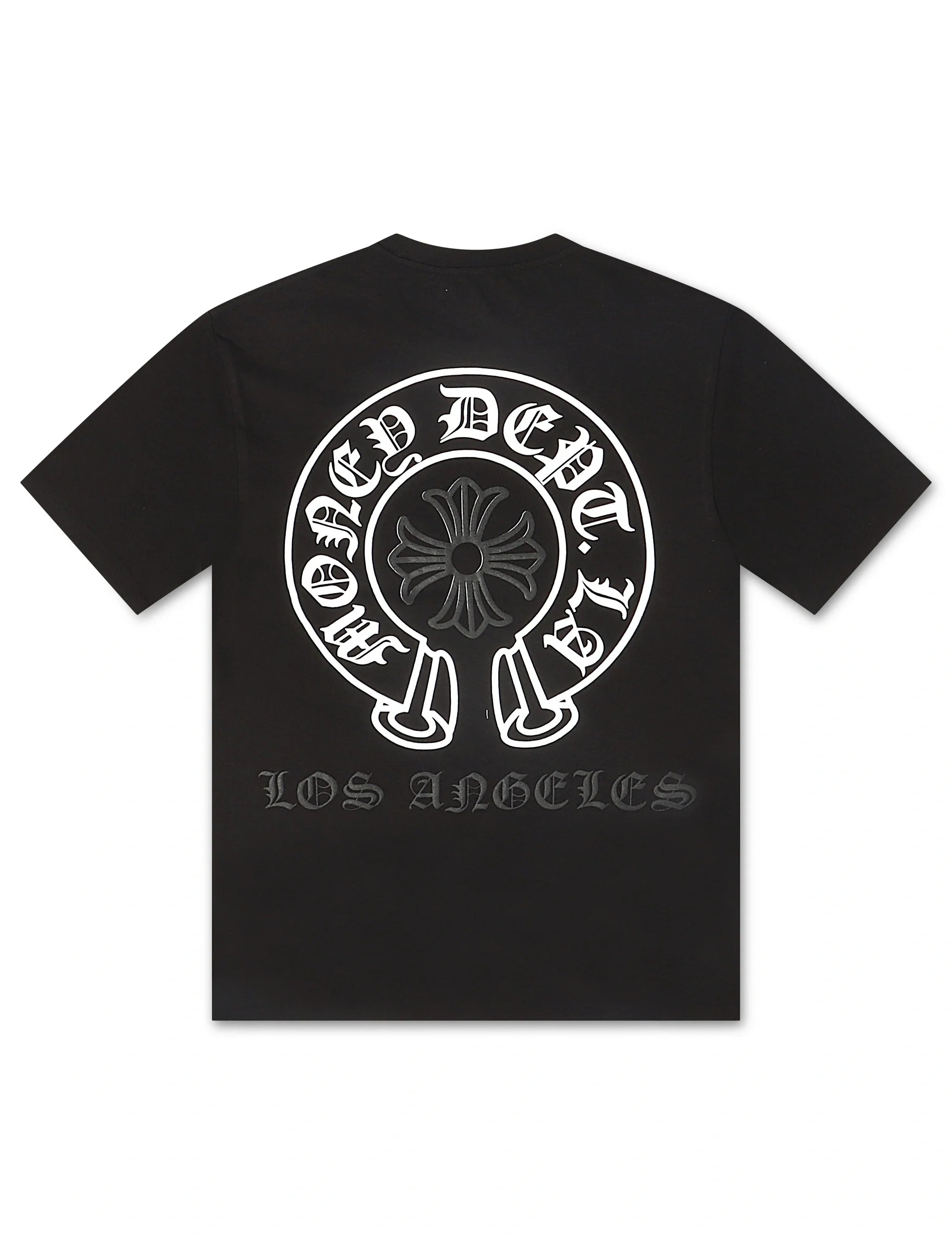 Money Dept. Vintage Old English Tee - Black/White/Black by Denim Exchange