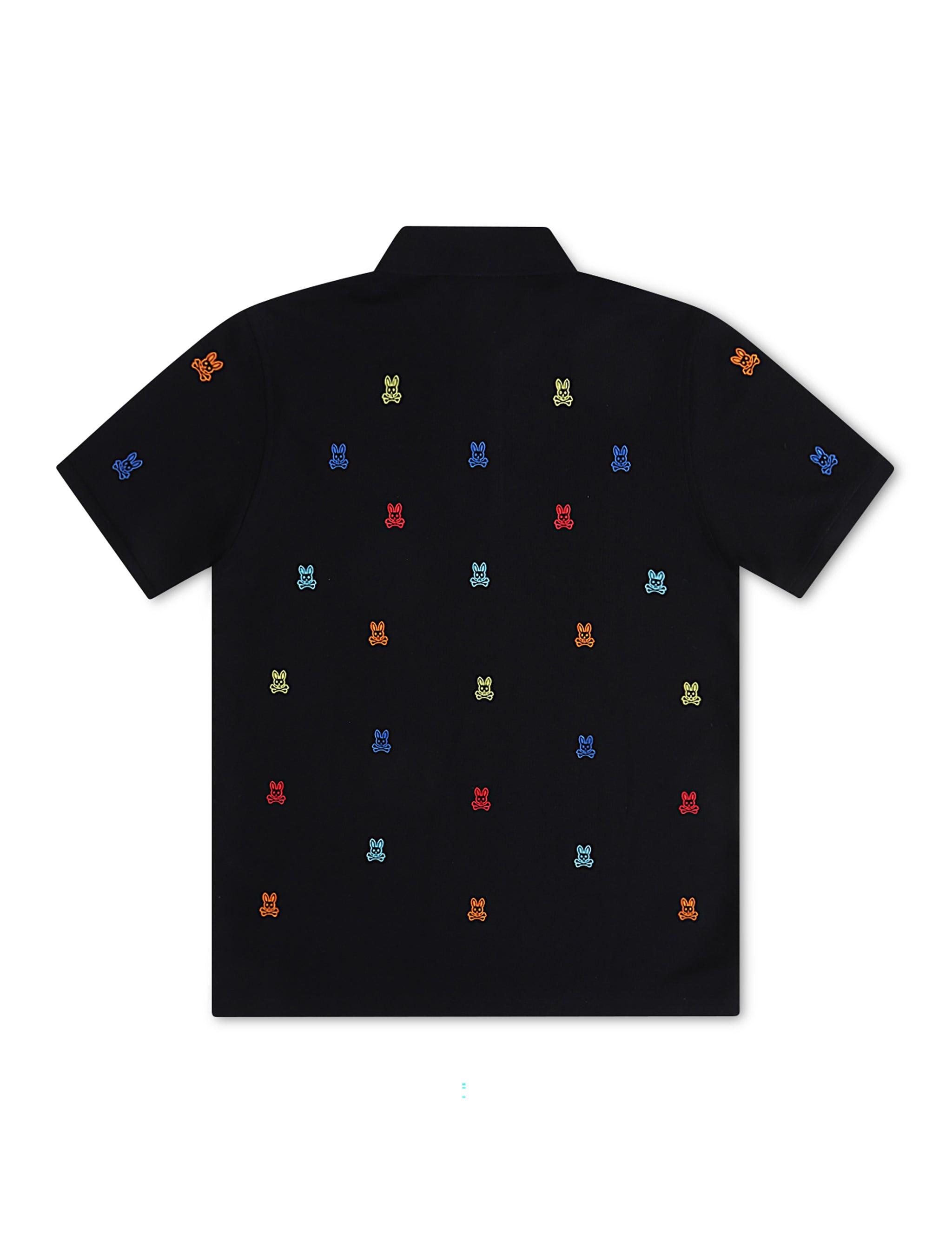 Psycho Bunny Bonham Pique Polo - Black by Denim Exchange