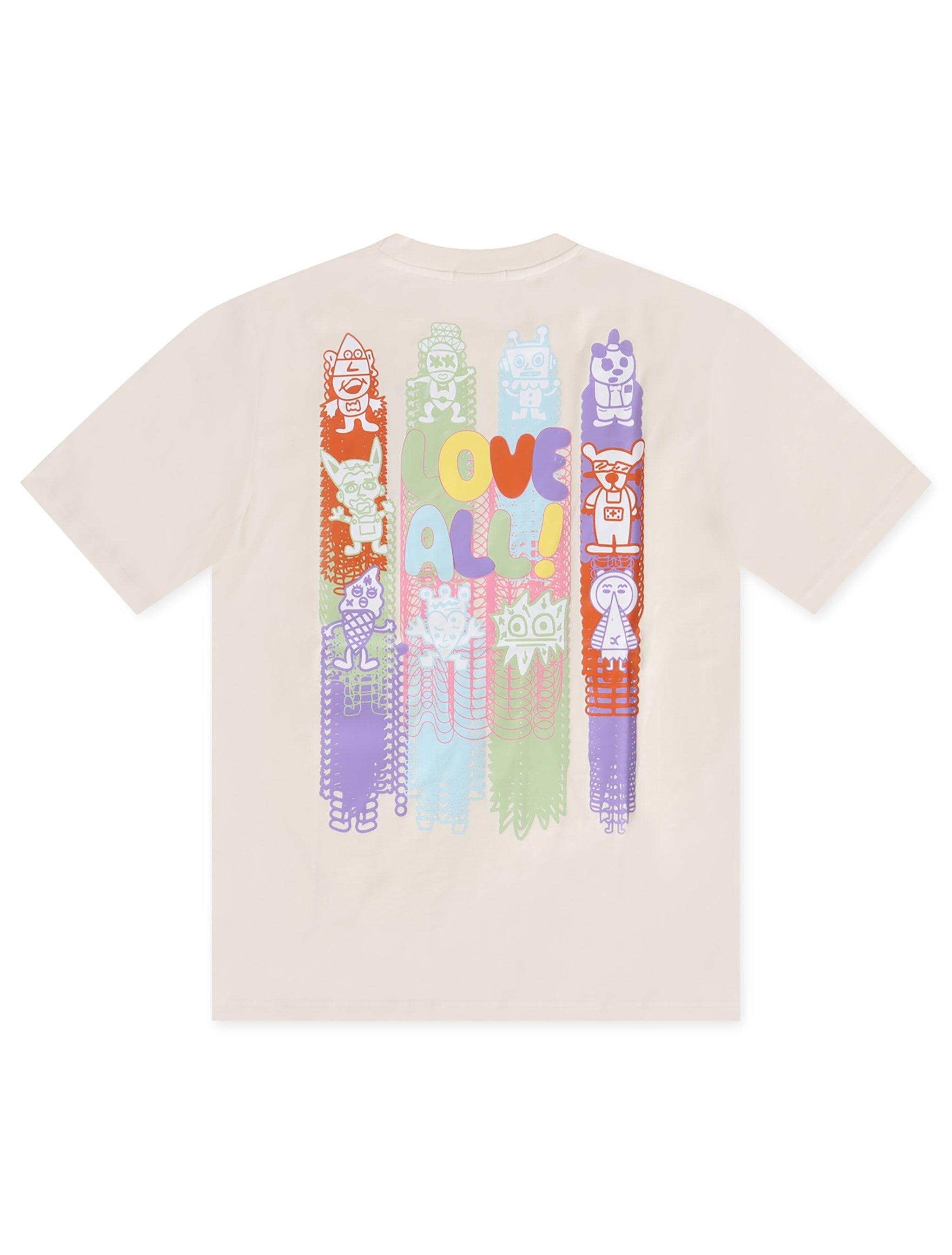 Vic Garcia World Love All Tee - Cream by Denim Exchange