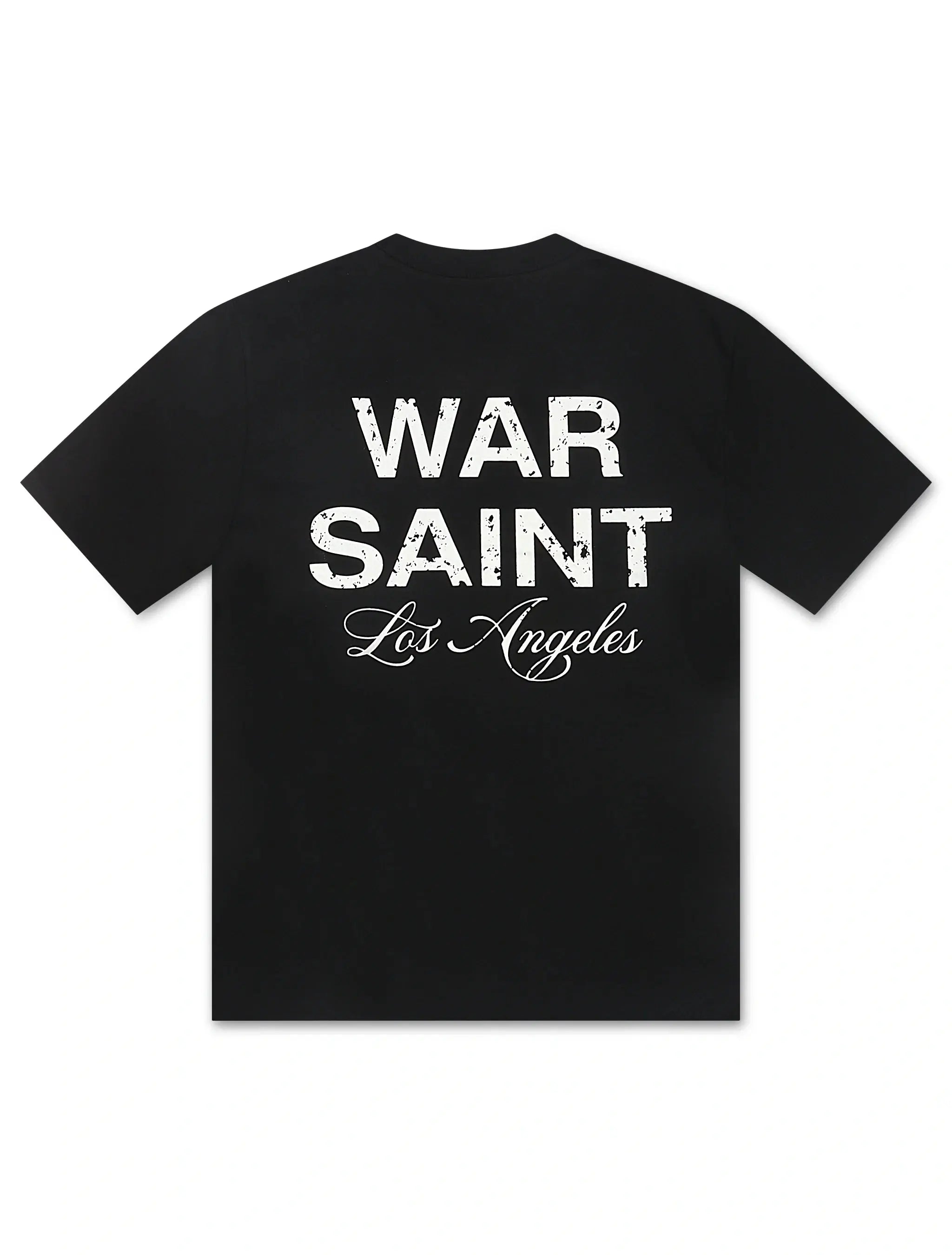 Warsaint LA Script Tee - Black/White by Denim Exchange