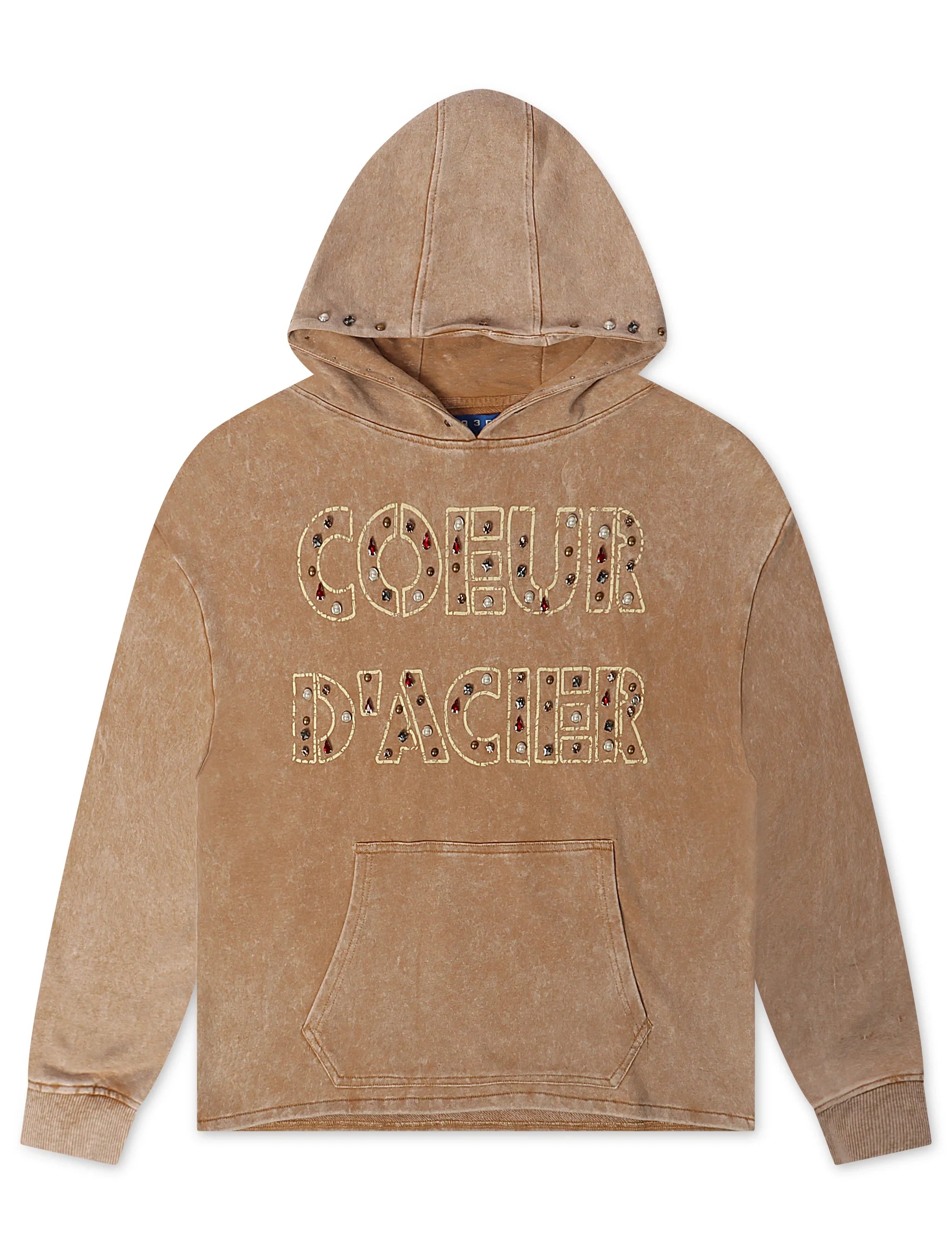 Rebel Denim Coeur Dacier Hoodie - Khaki by Denim Exchange