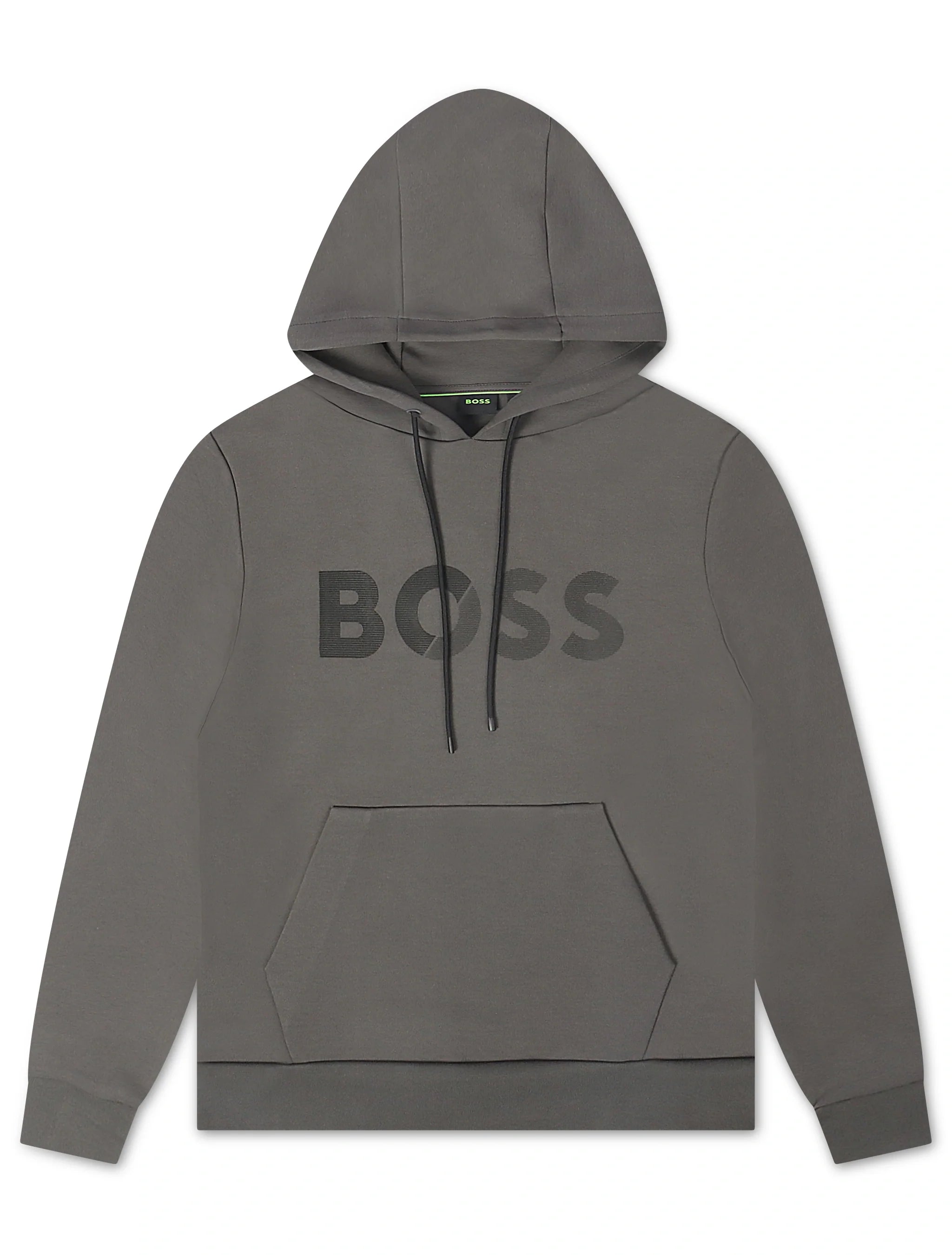 Boss Soody Tape Logo Hoodie - Gray by Denim Exchange