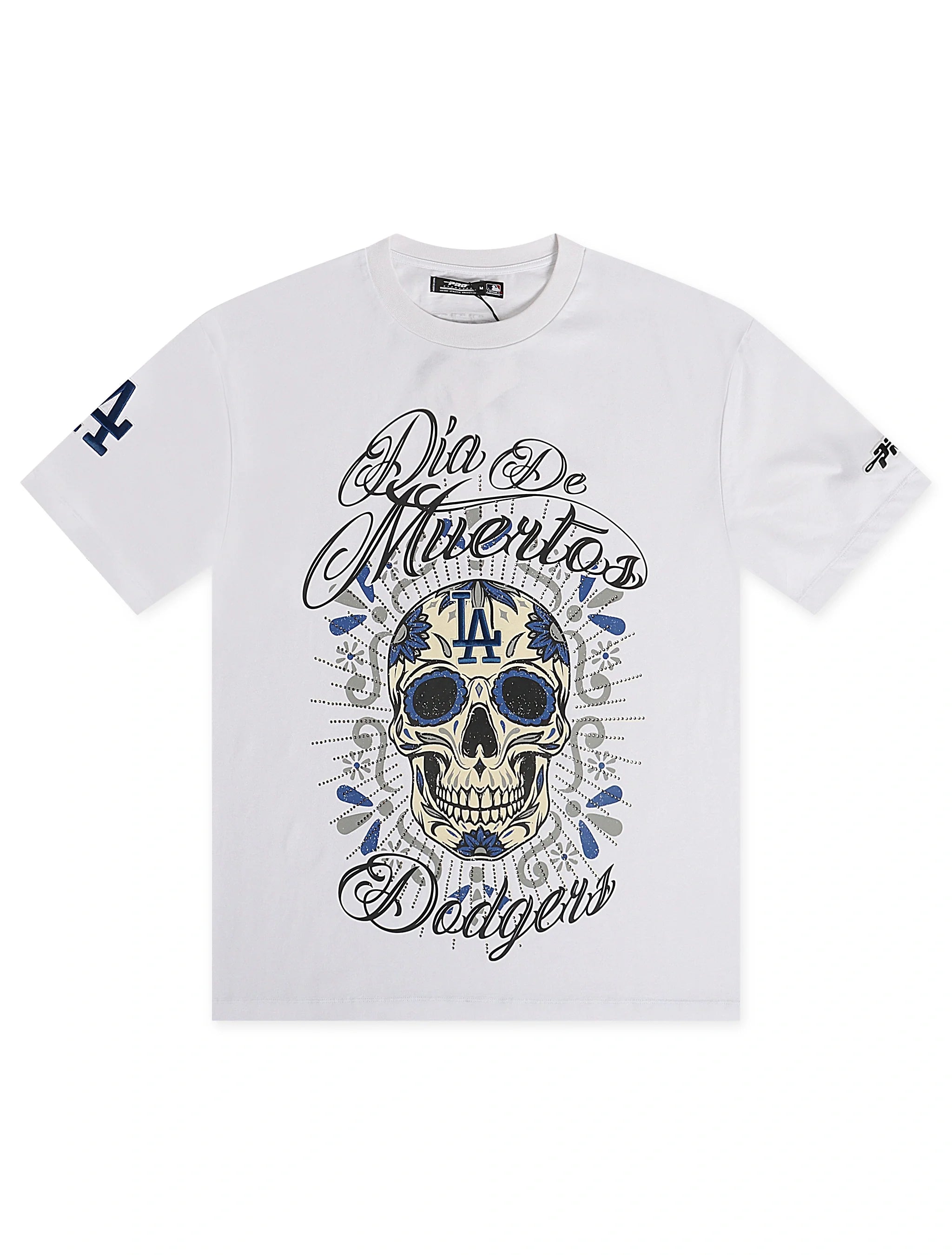 Pro Standard Dodgers Dia De Los Muertos Tee - White by Denim Exchange