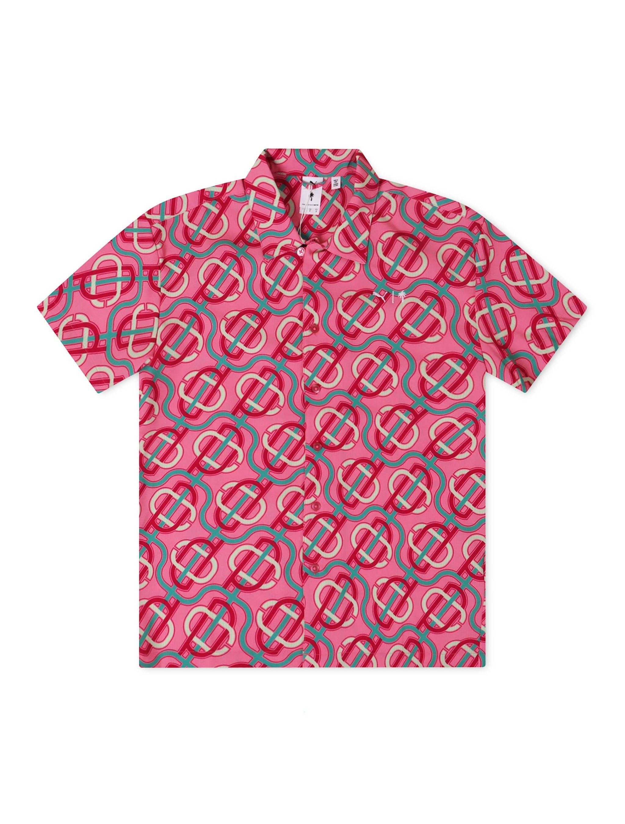 Puma X Palm Tree Crew Button Up - Strawberry by Denim Exchange