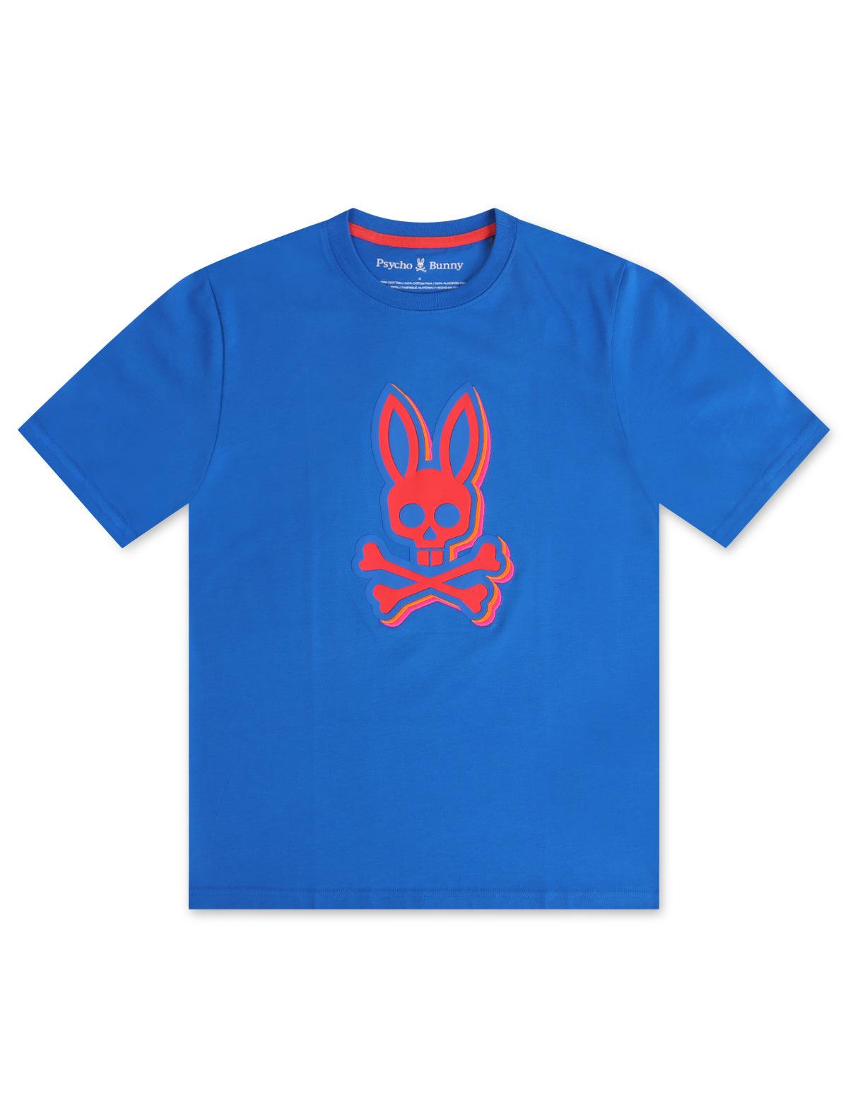 Psycho Bunny Sanderson Graphic Tee - Princess Blue by Denim Exchange