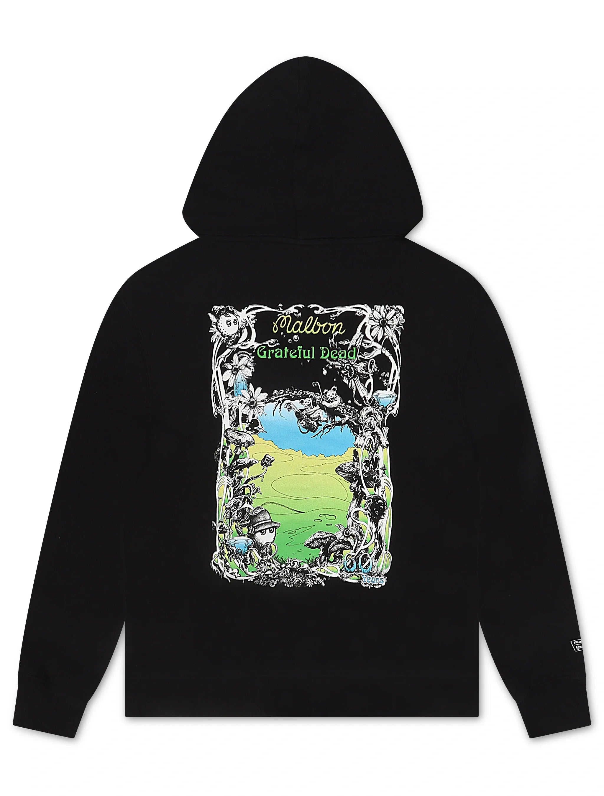 Malbon Grateful Dead Fesque Hoodie - Black by Denim Exchange