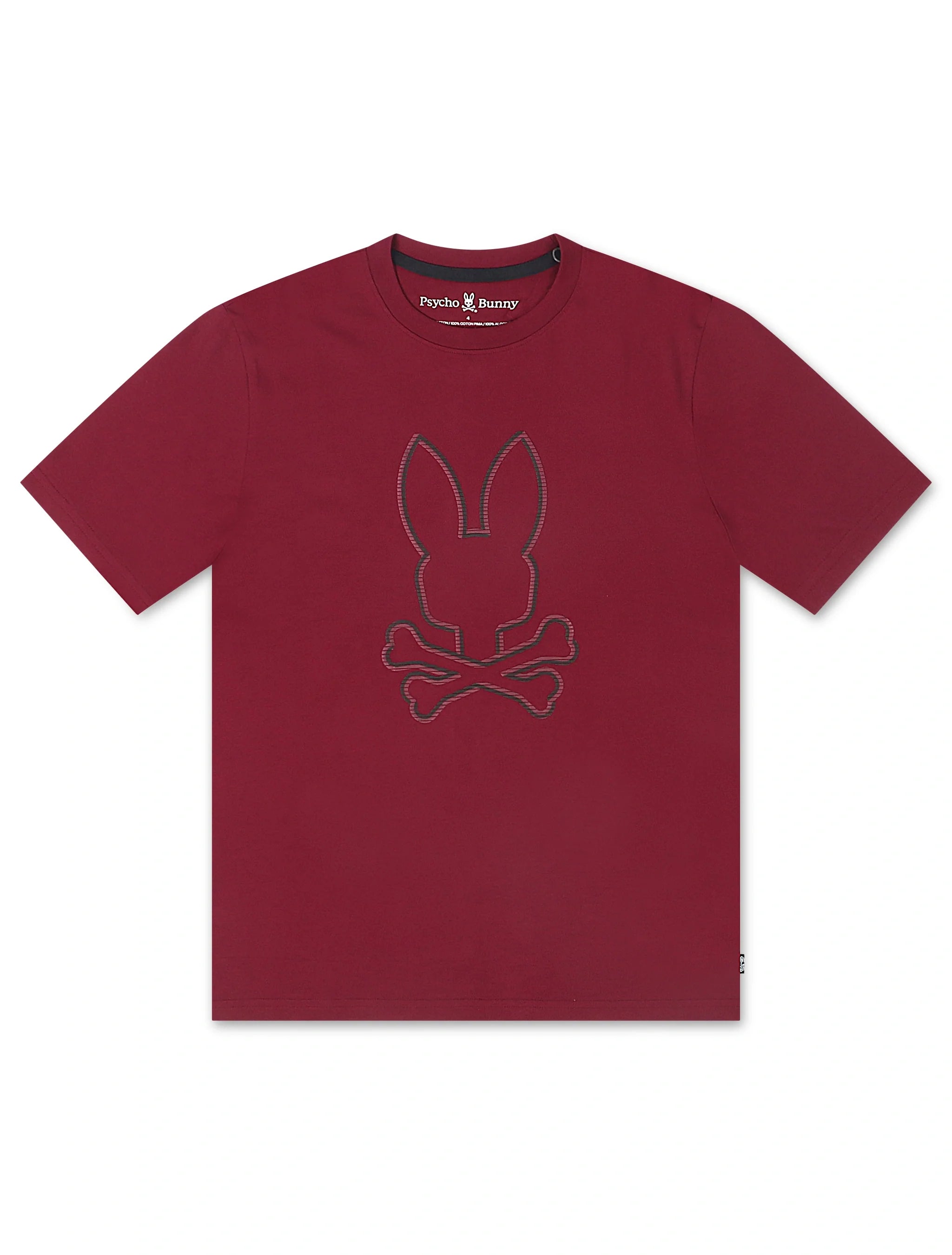 Psycho Bunny Hamilton Graphic Tee - Crimson by Denim Exchange