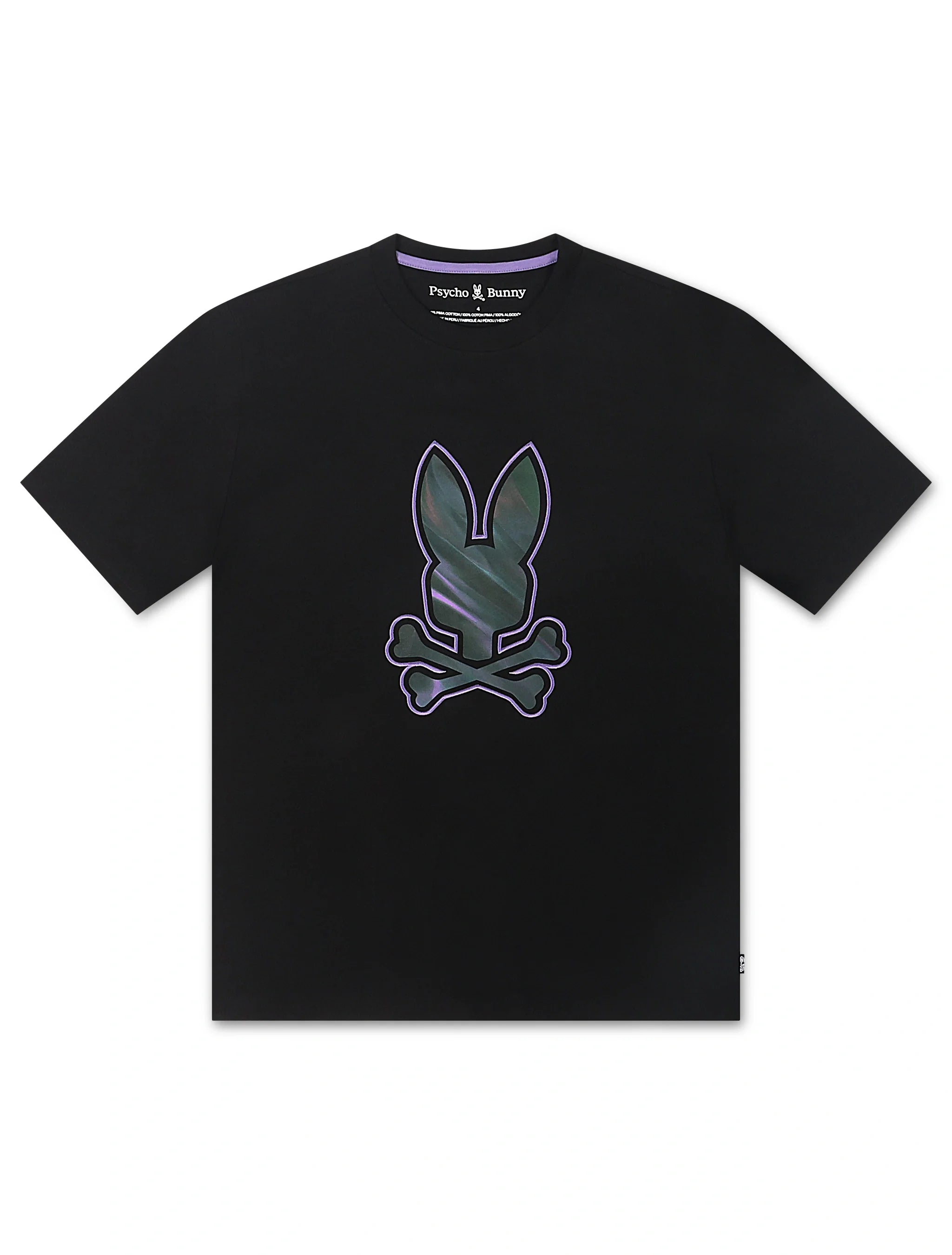 Psycho Bunny Longbridge Graphic Tee - Black by Denim Exchange