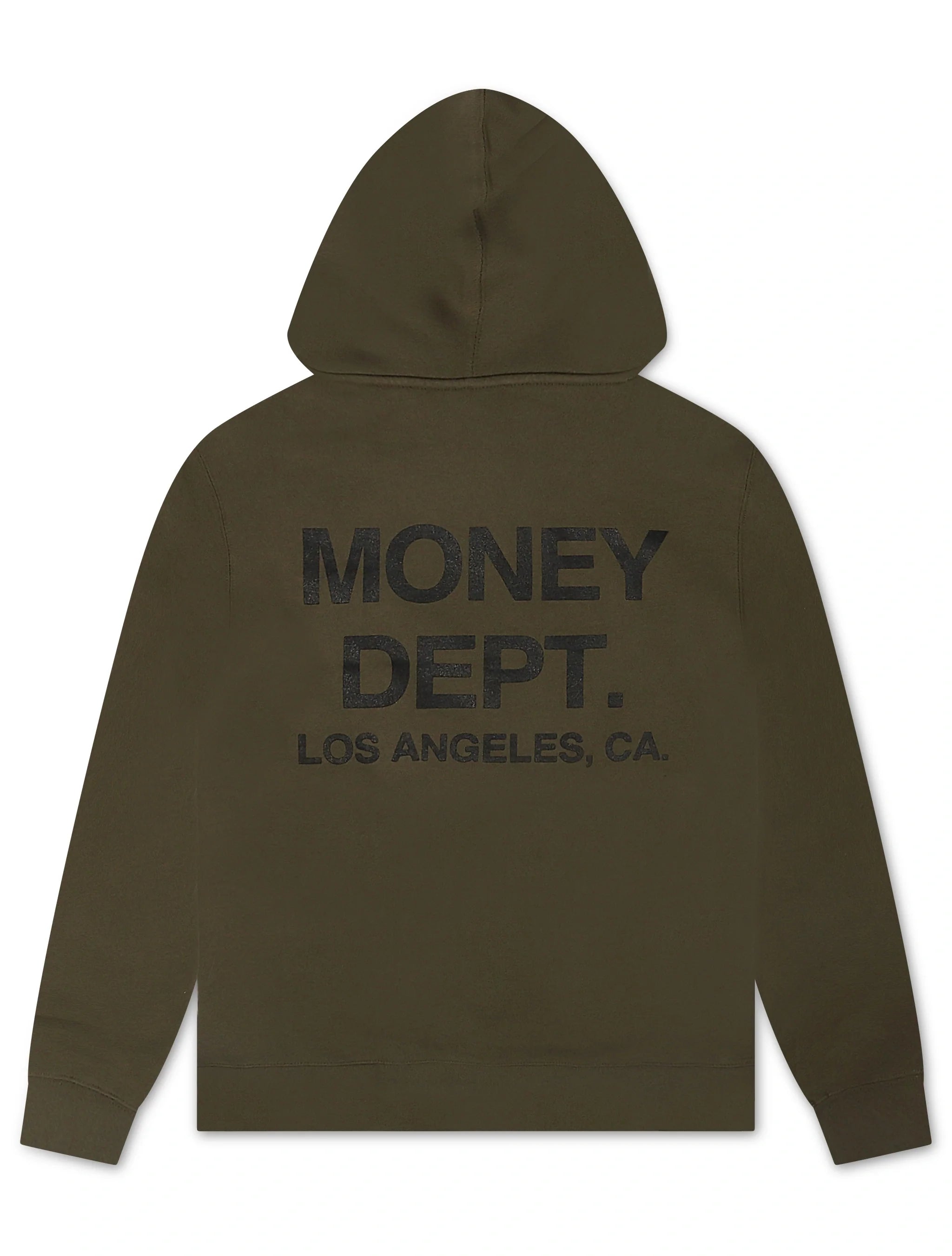 Money Dept. Print Hoodie - Olive/Black by Denim Exchange