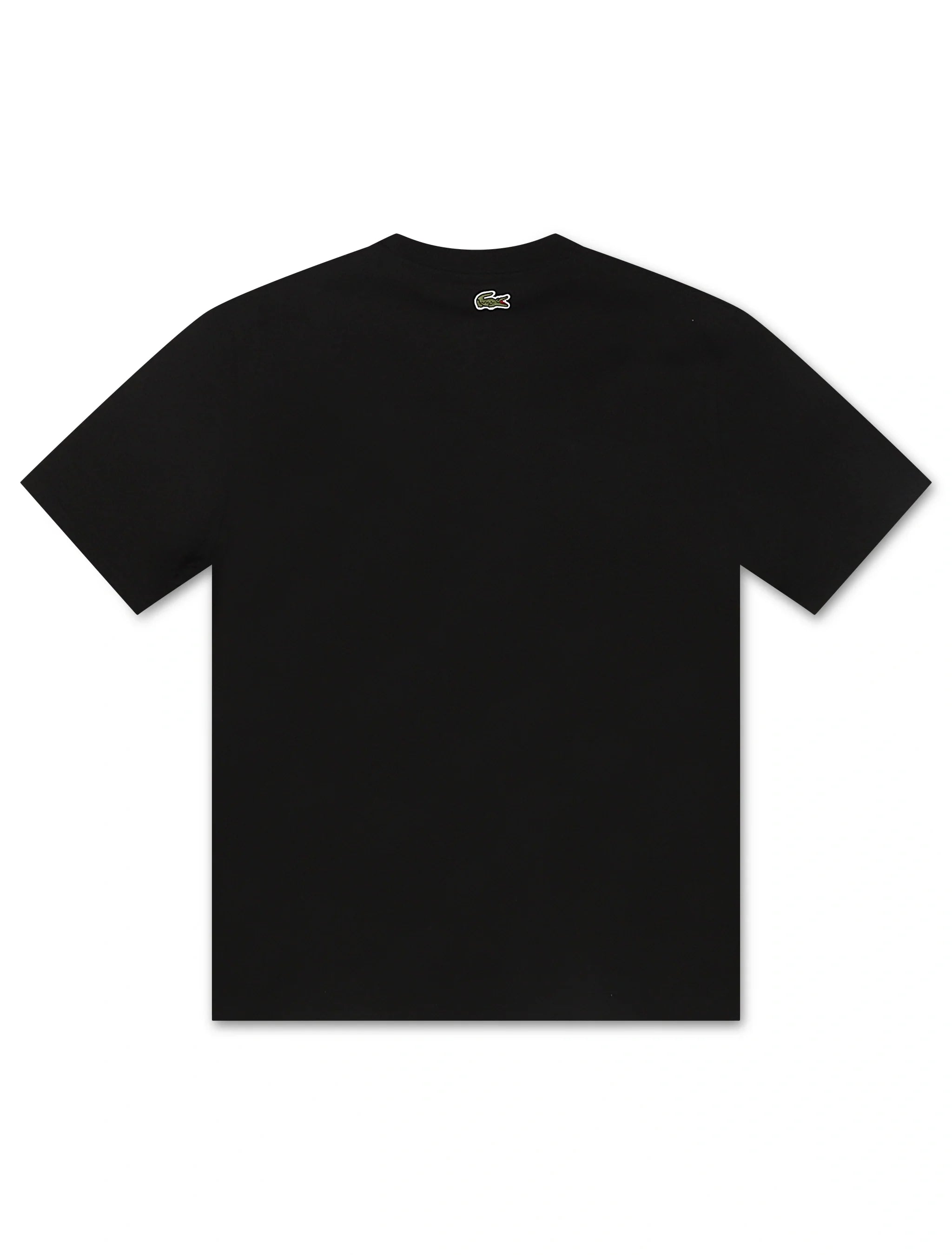 Lacoste Classic Fit Cotton Print Jersey Tee - Black by Denim Exchange
