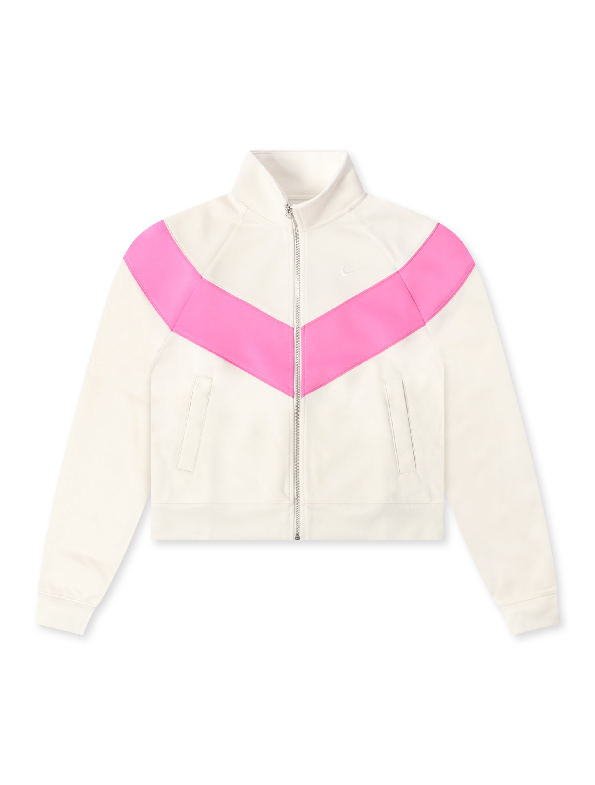 Nike Womens Sportswear Windrunner Knit Jacket - Sail/Playful Pink by Denim Exchange