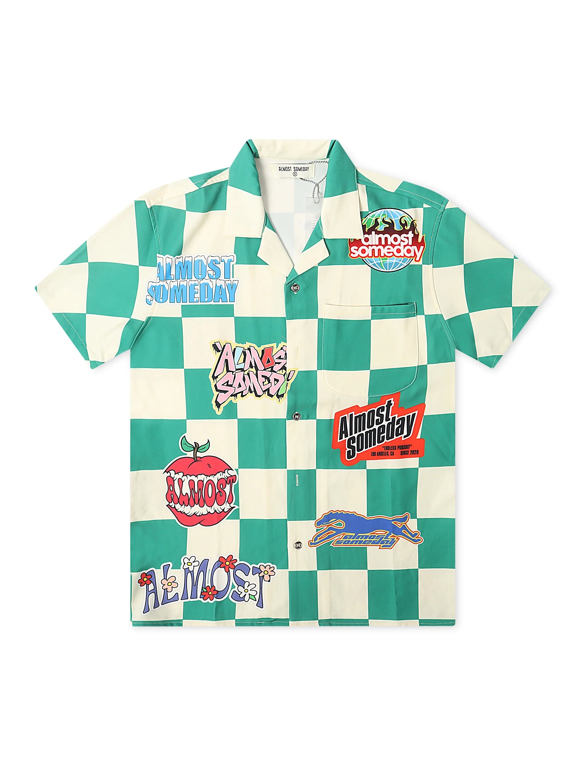Almost Someday Hendrix Button Up - Green by Denim Exchange