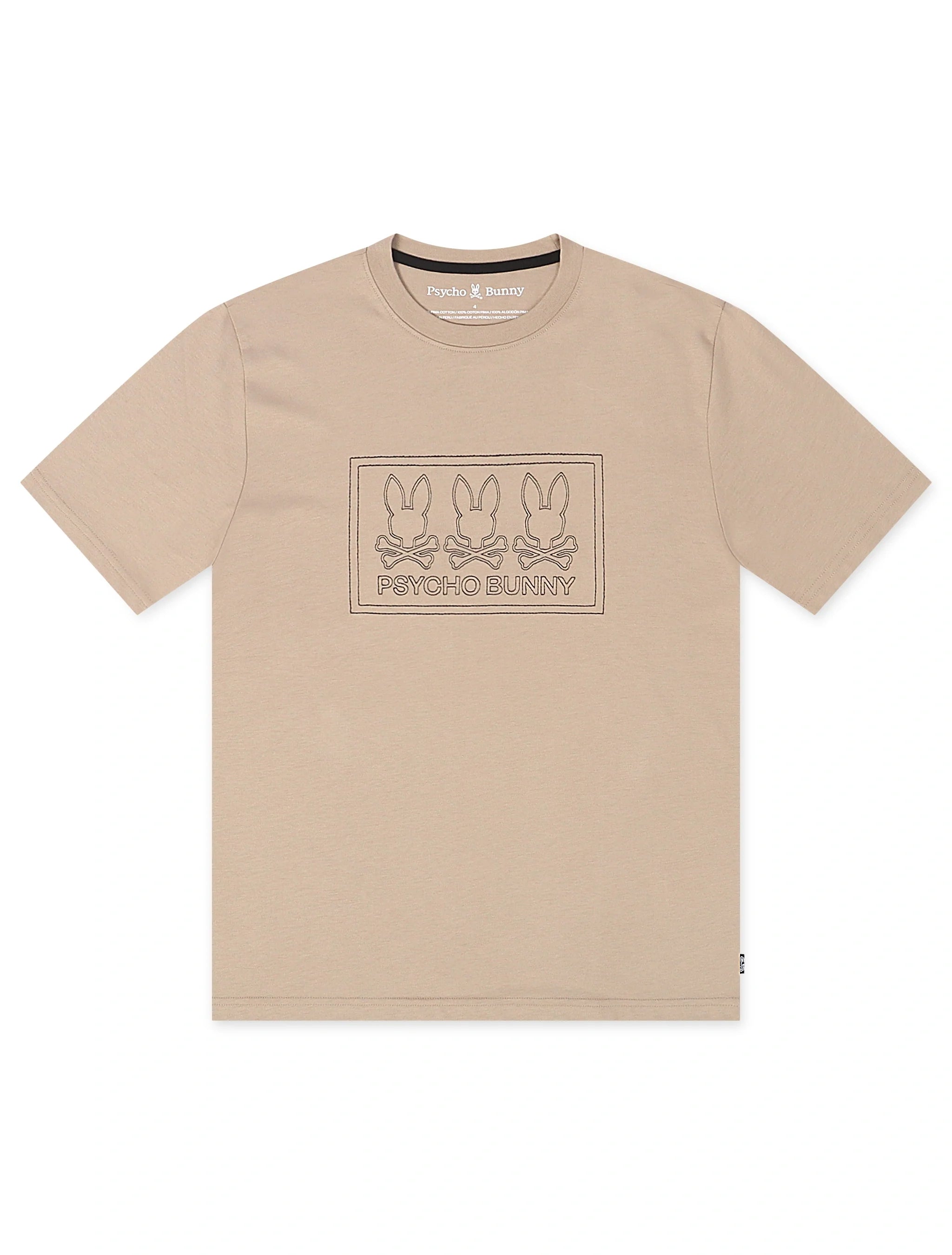 Psycho Bunny Tacoma Graphic Tee - Stone by Denim Exchange