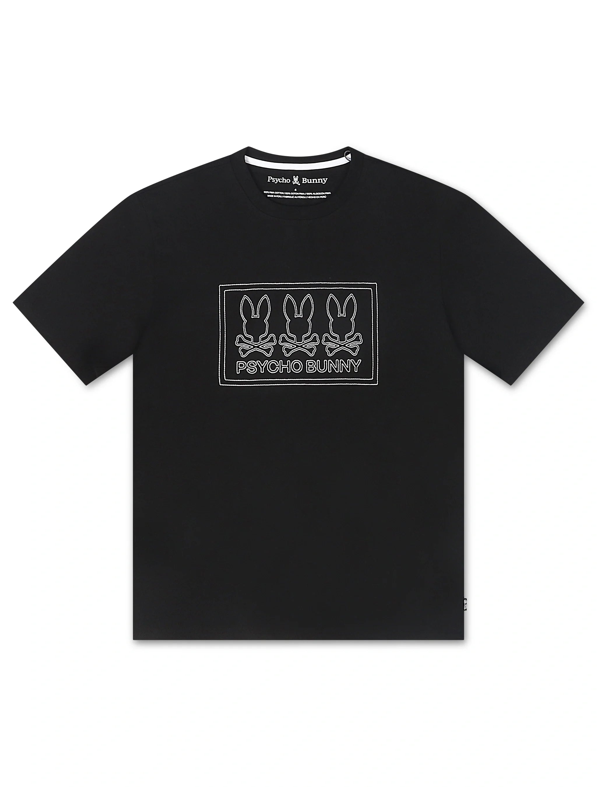Psycho Bunny Tacoma Graphic Tee - Black by Denim Exchange