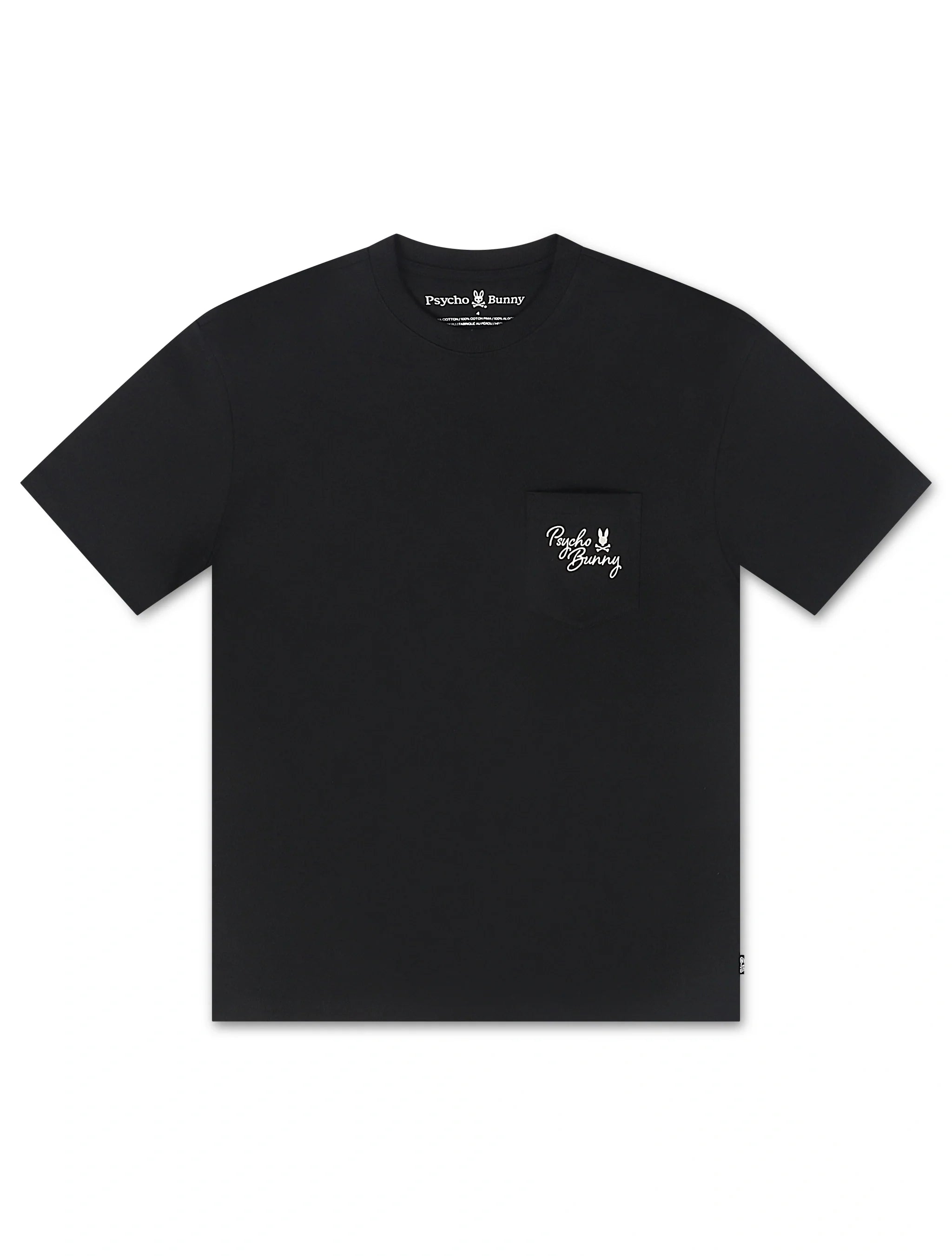 Psycho Bunny Desert Relaxed Pocket Tee - Black by Denim Exchange