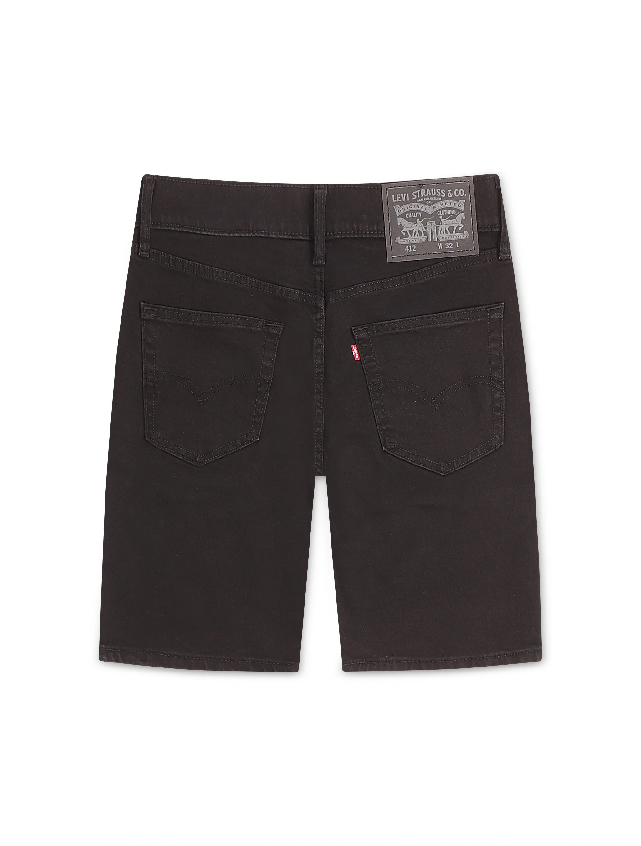 Levis 412™ Slim Fit Shorts - Black by Denim Exchange
