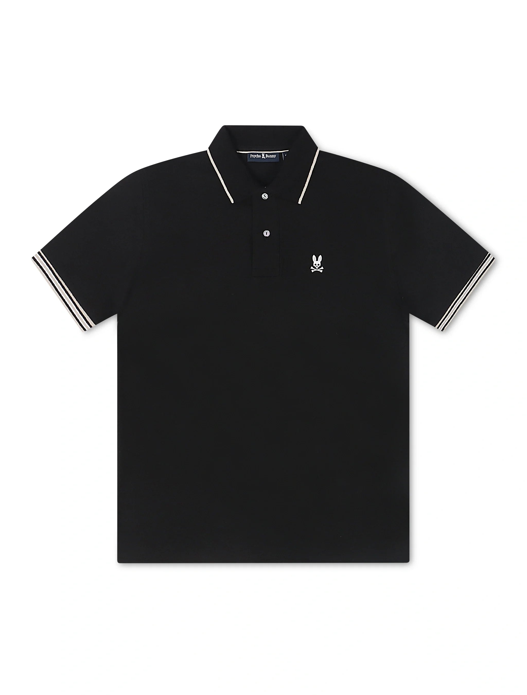 Psycho Bunny Cambridge Pique Polo - Black by Denim Exchange