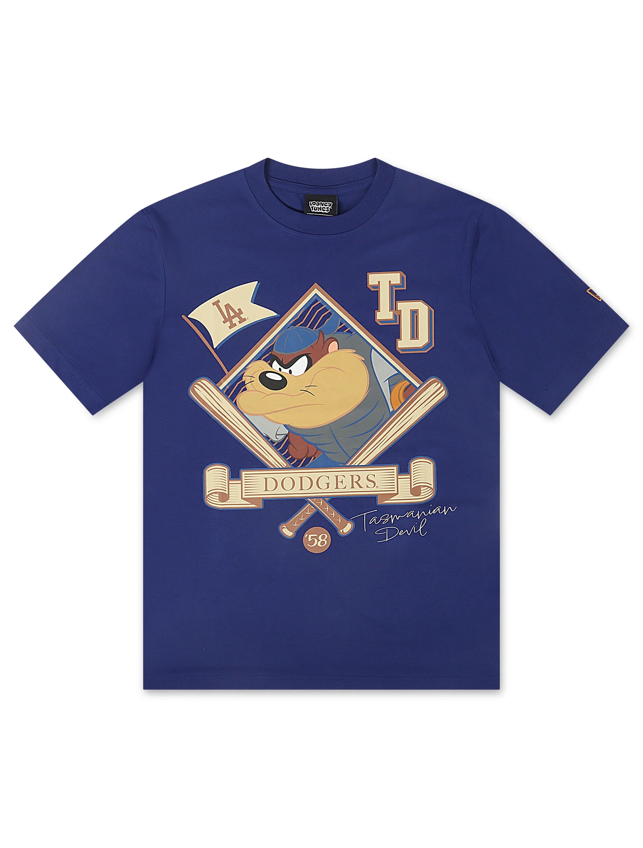New Era LA Dodgers Tasmanian Devil Tee - Blue by Denim Exchange
