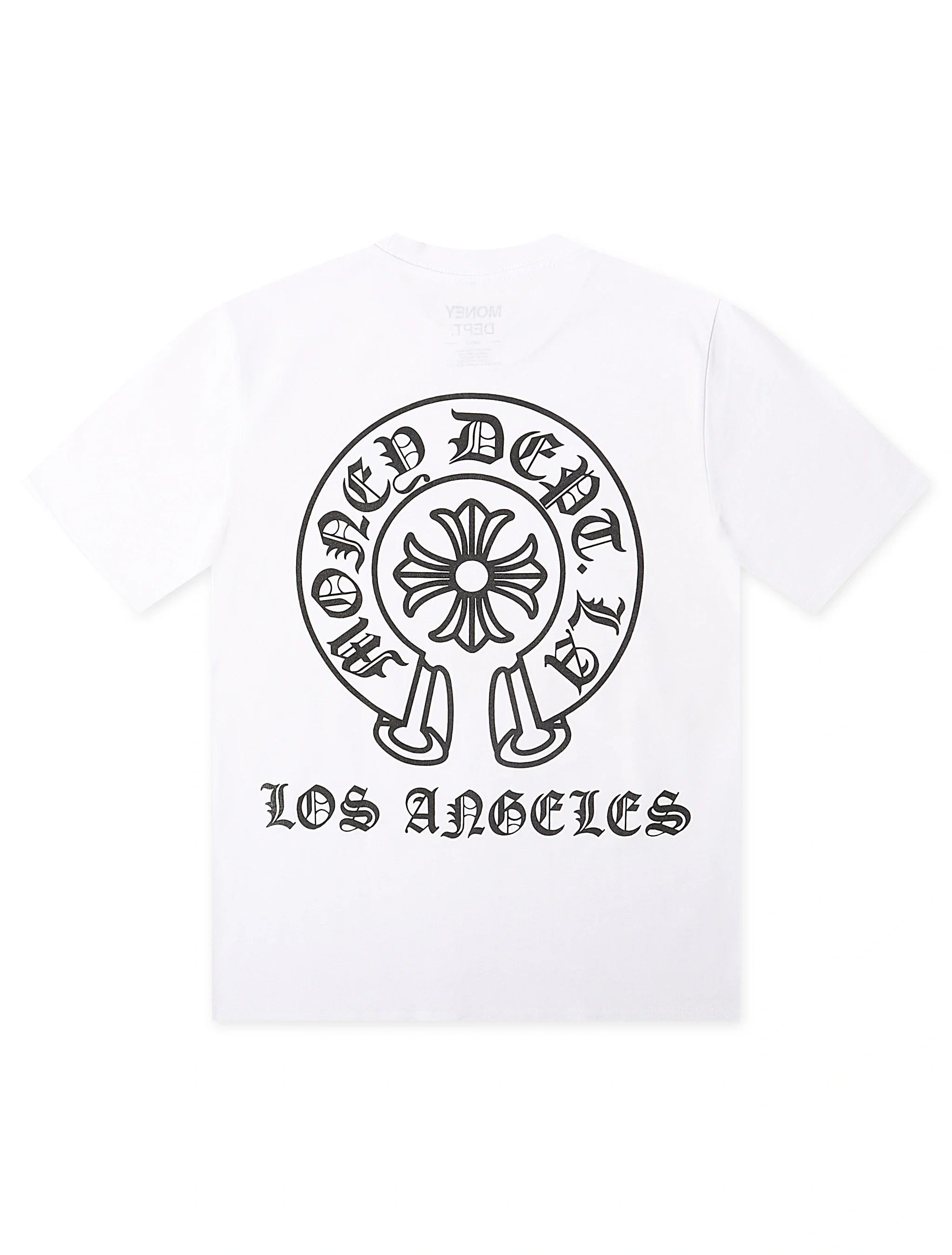 Money Dept. Old English Tee - White/Black by Denim Exchange