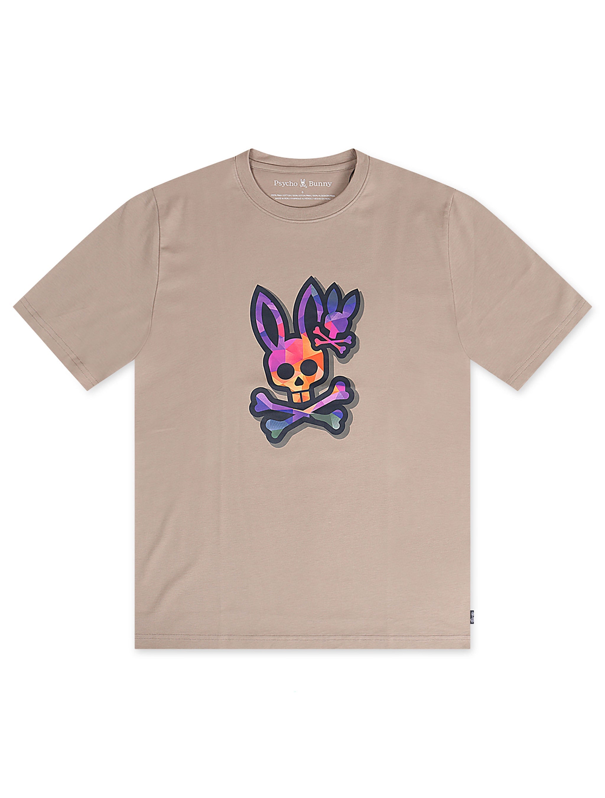 Psycho Bunny Randolph Graphic Tee - Stone by Denim Exchange