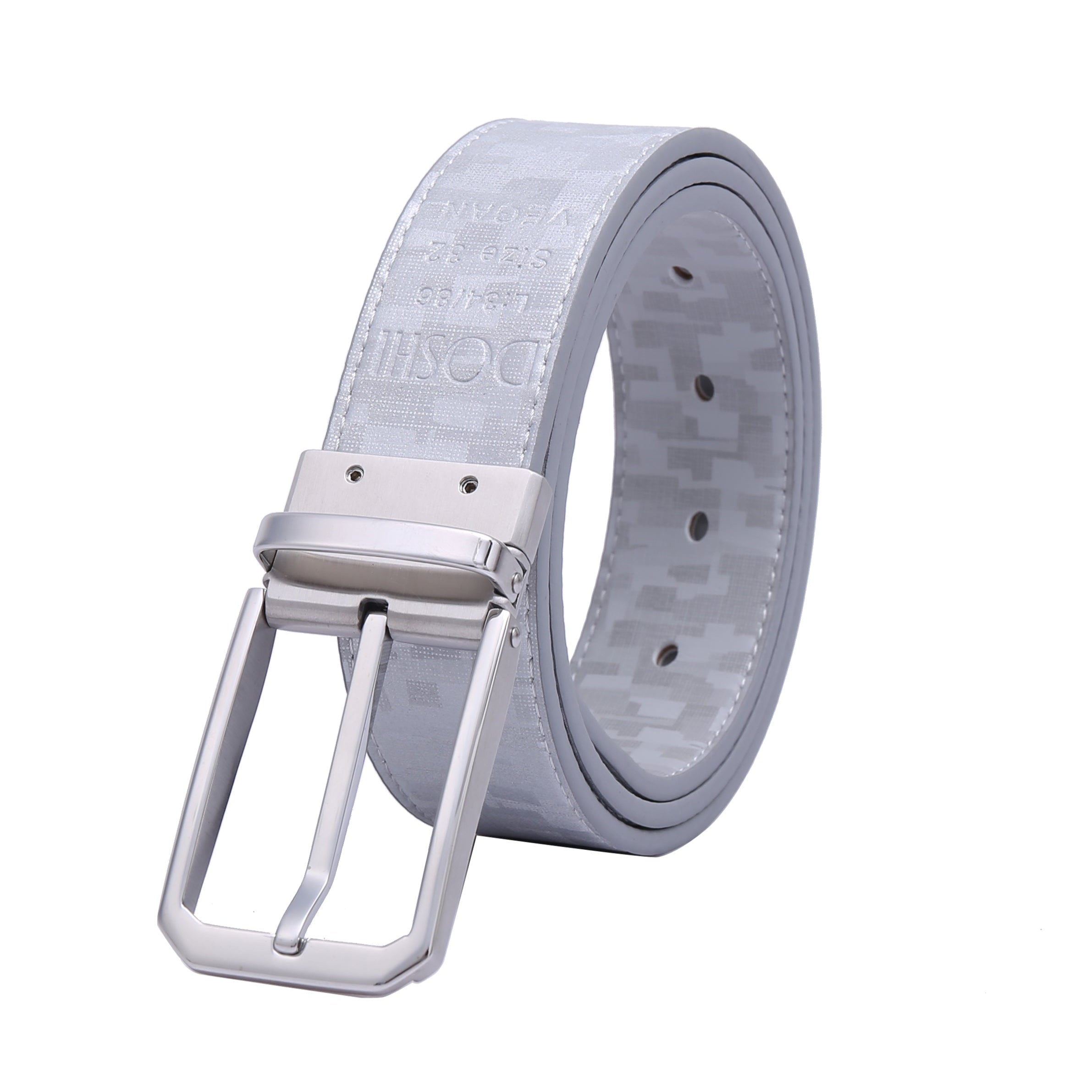 Professional Reversible 1 - Polished SS - Golf Vegan Belt by Doshi FCSA