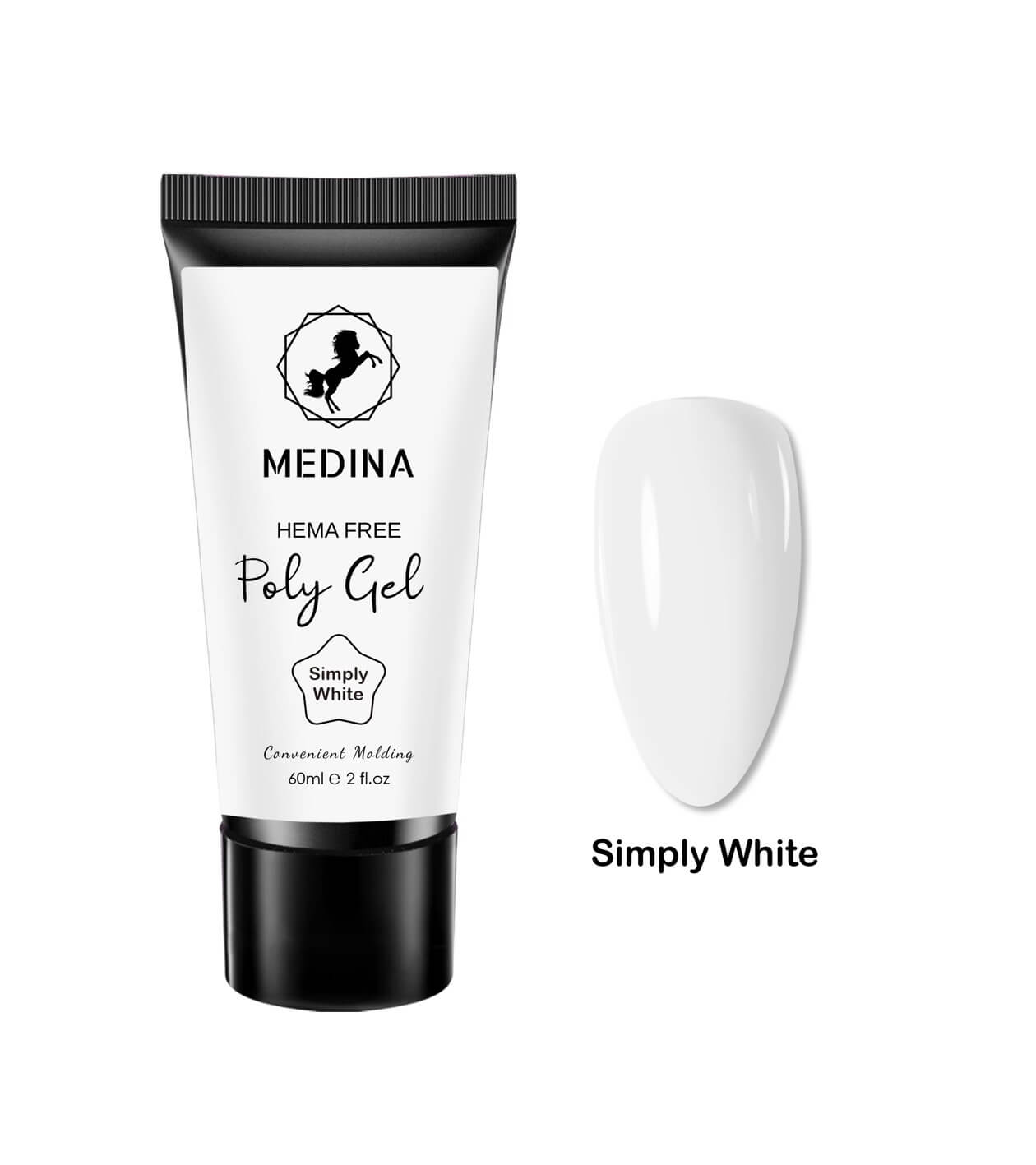 Medina - Polygel Simply White 2oz by Beyond Beauty Page