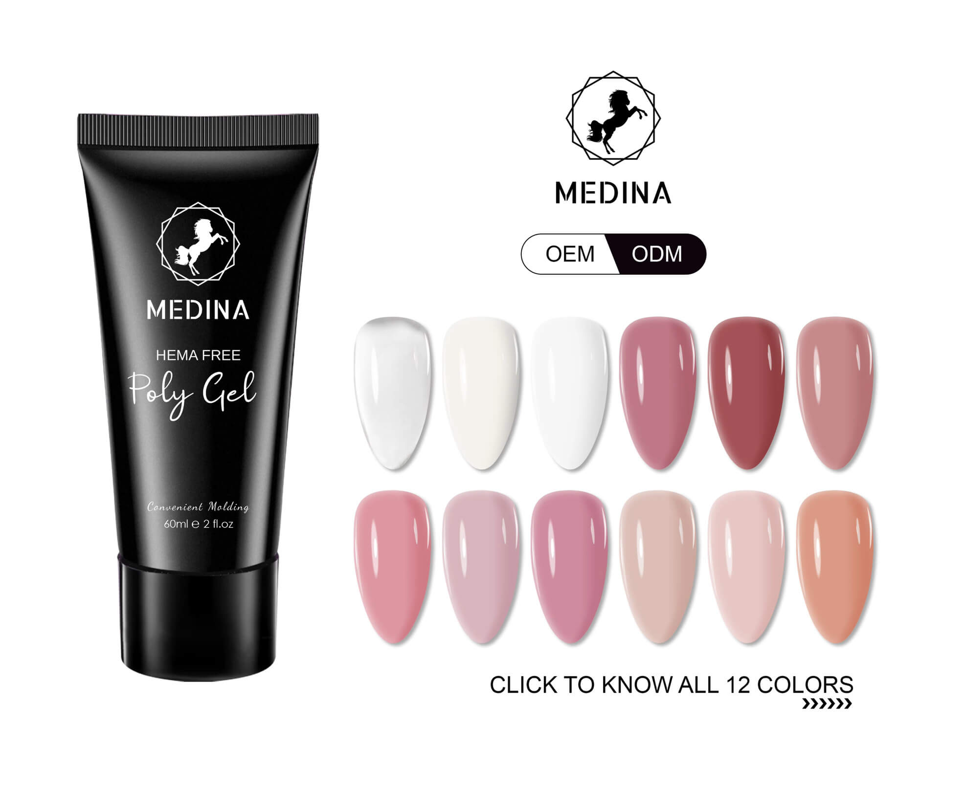 Medina - Polygel Crytal Clear 2oz