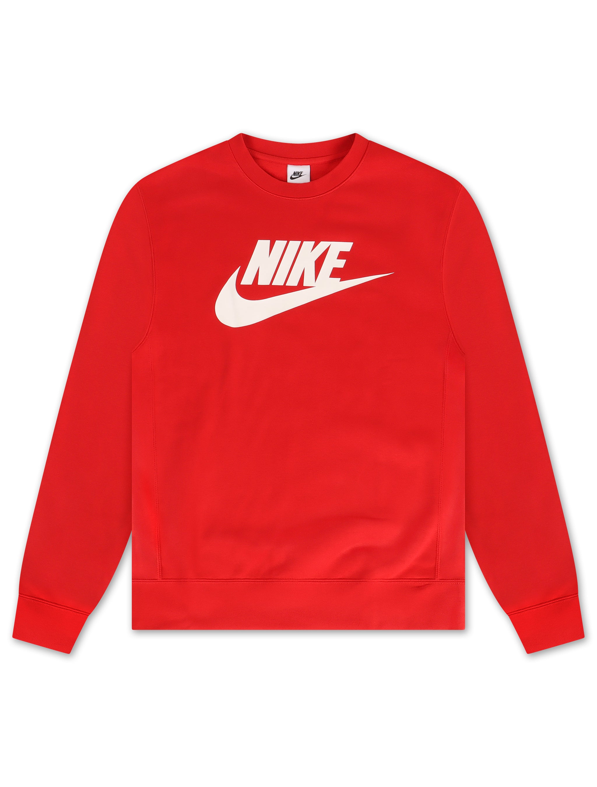 Nike Mens Sportswear Club Fleece Crewneck - University Red by Denim Exchange