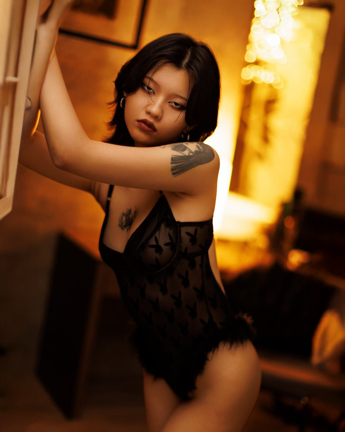 Playboy Bunny Noir Teddy