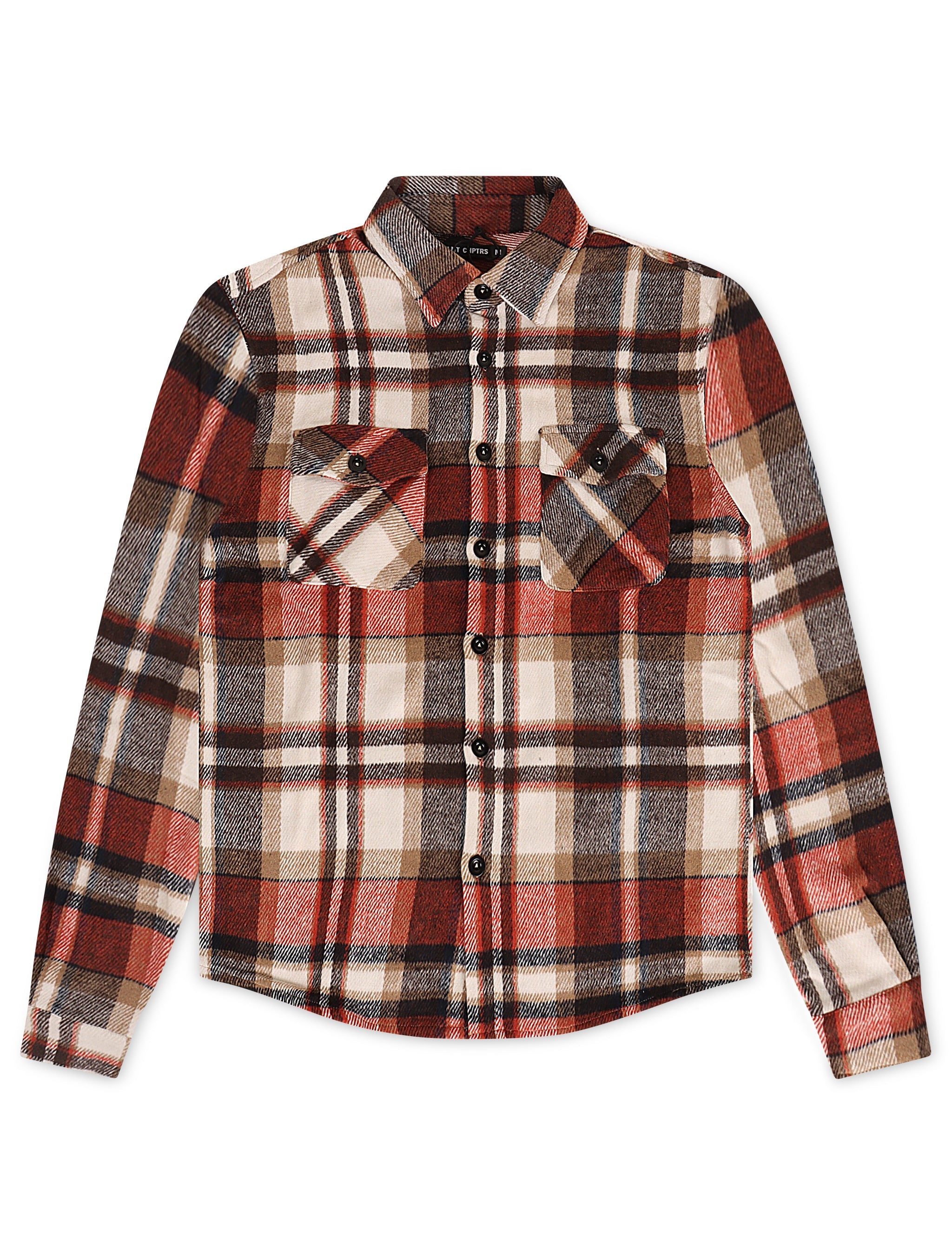 Silent Chapters Motive Flannel - Orange Multi by Denim Exchange