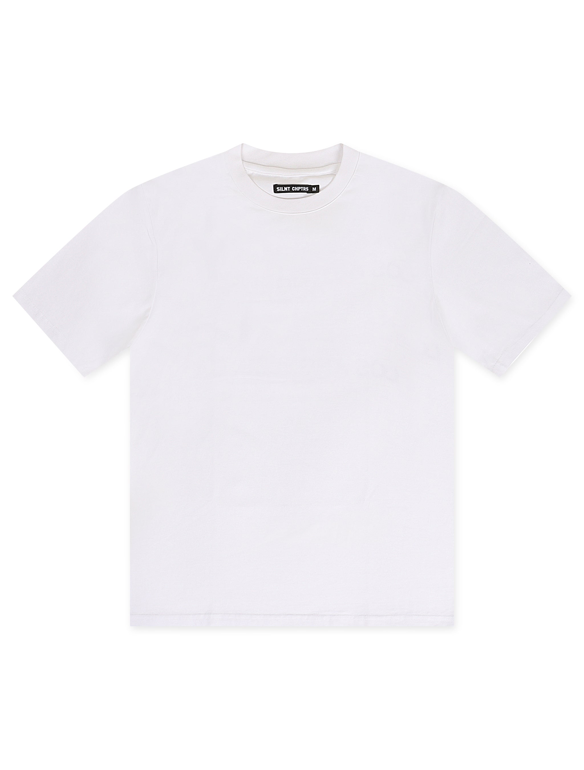 Silent Chapters Point Blank Oversized Tee - White by Denim Exchange
