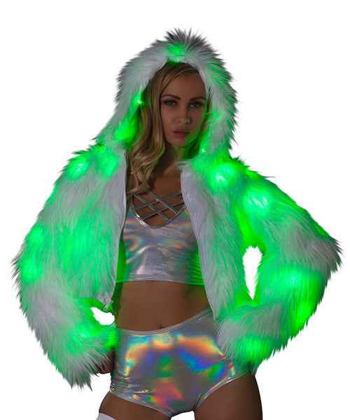 Electric Glow: Illuminated Hoodie