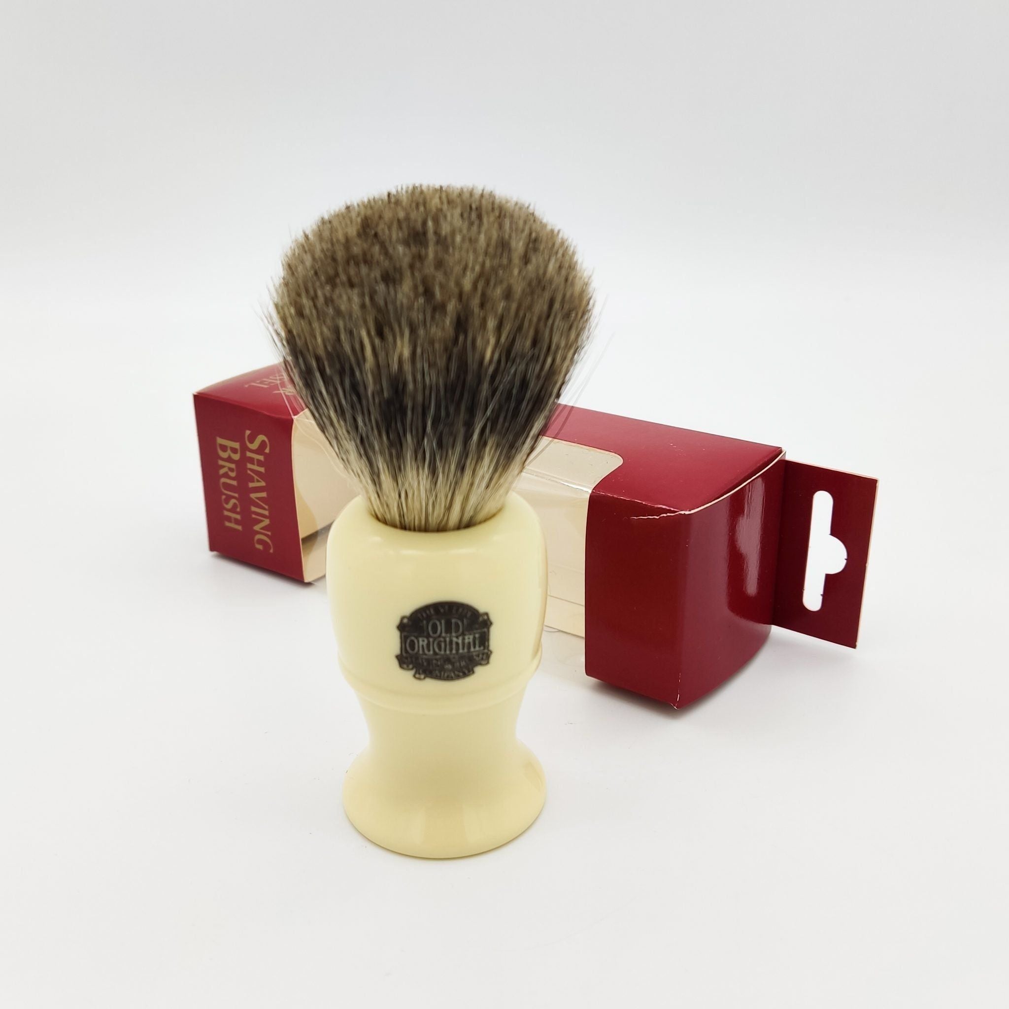 Vulfix 850 Pure Badger Ivory Handle Shaving Brush by Pasteur Pharmacy